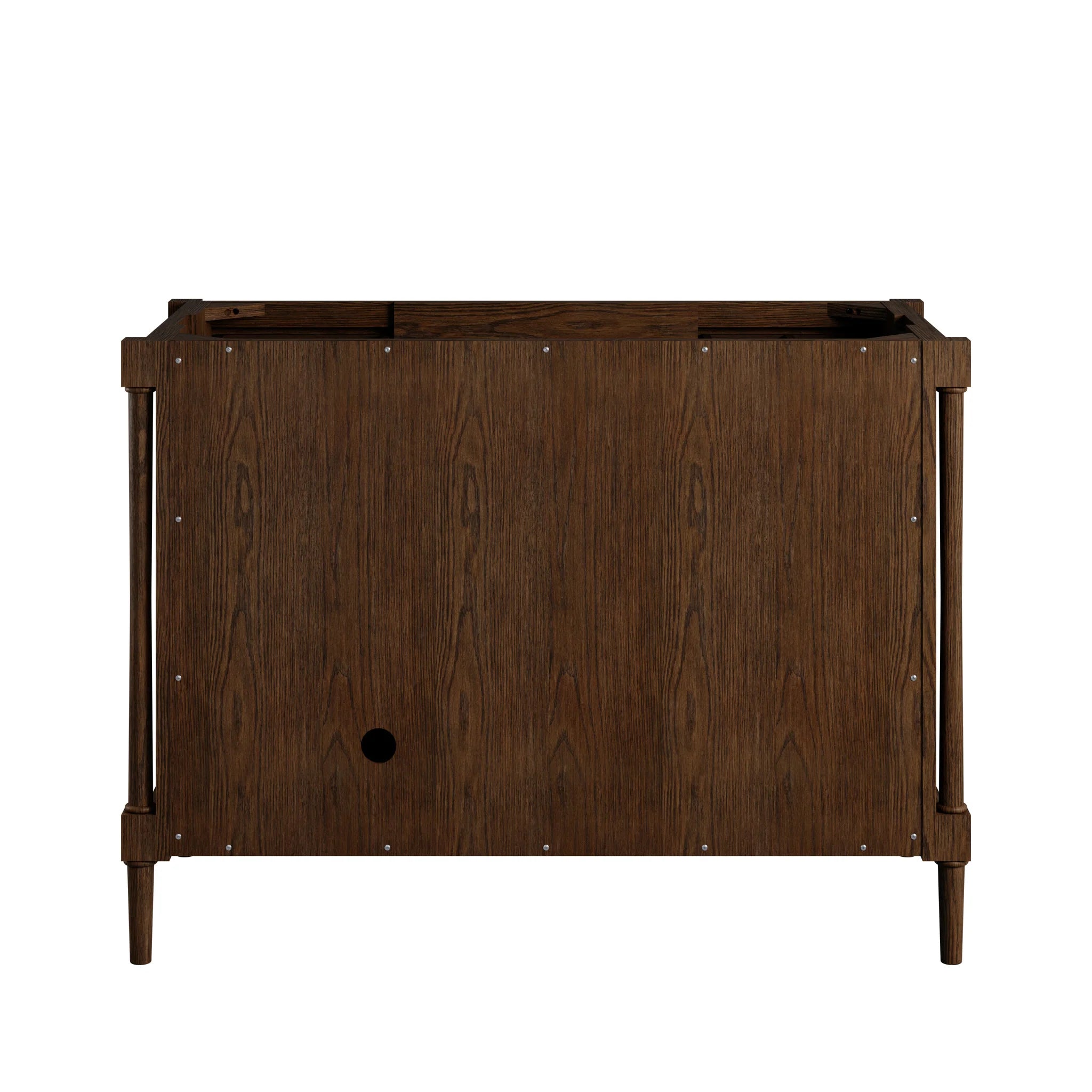 48" Kinnsden Single Vanity in Sable Oak by James Martin Vanities-Victorian Silver Silestone 8