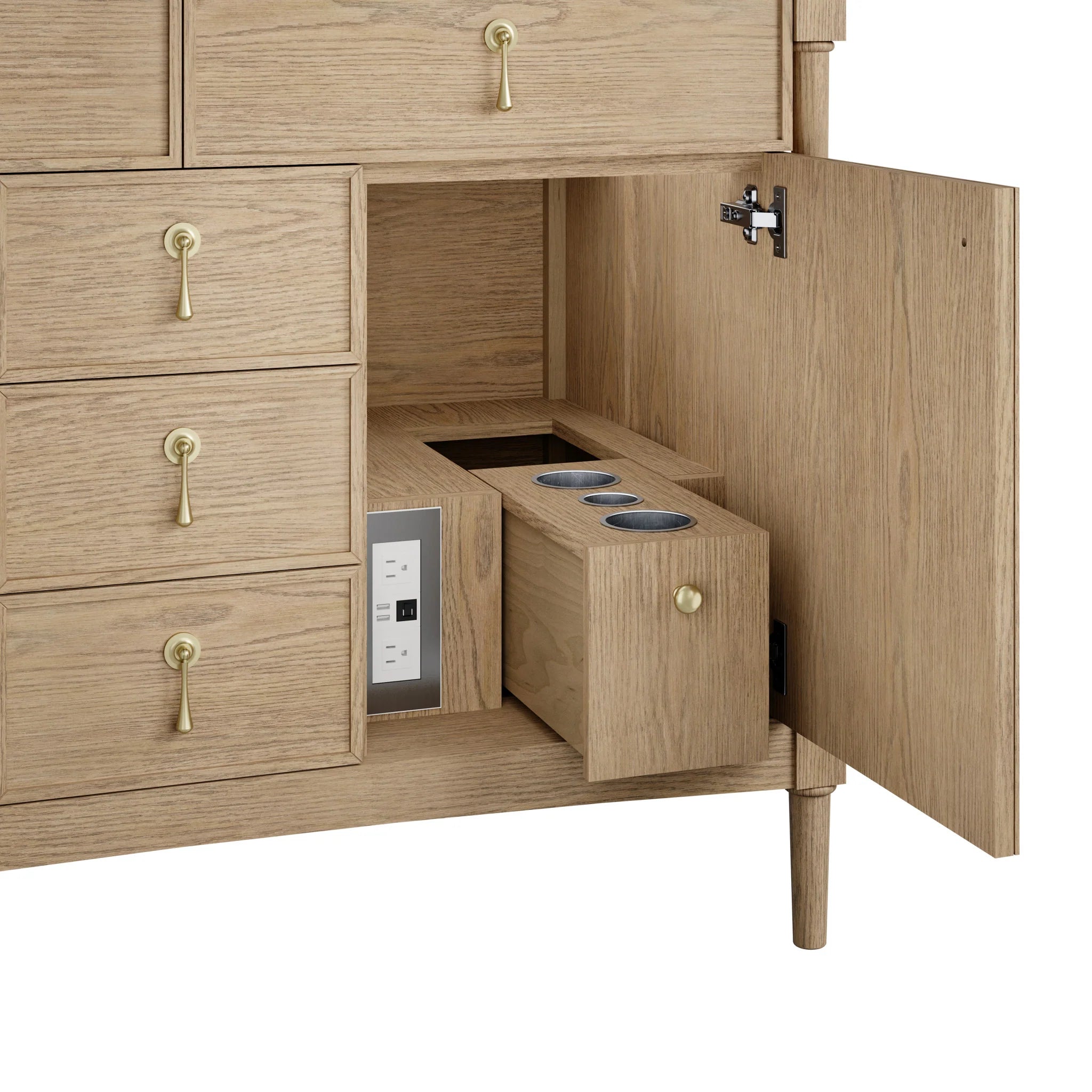 48" Kinnsden Single Vanity in Weathered Oak by James Martin Vanities-Tajnar Eclos 12