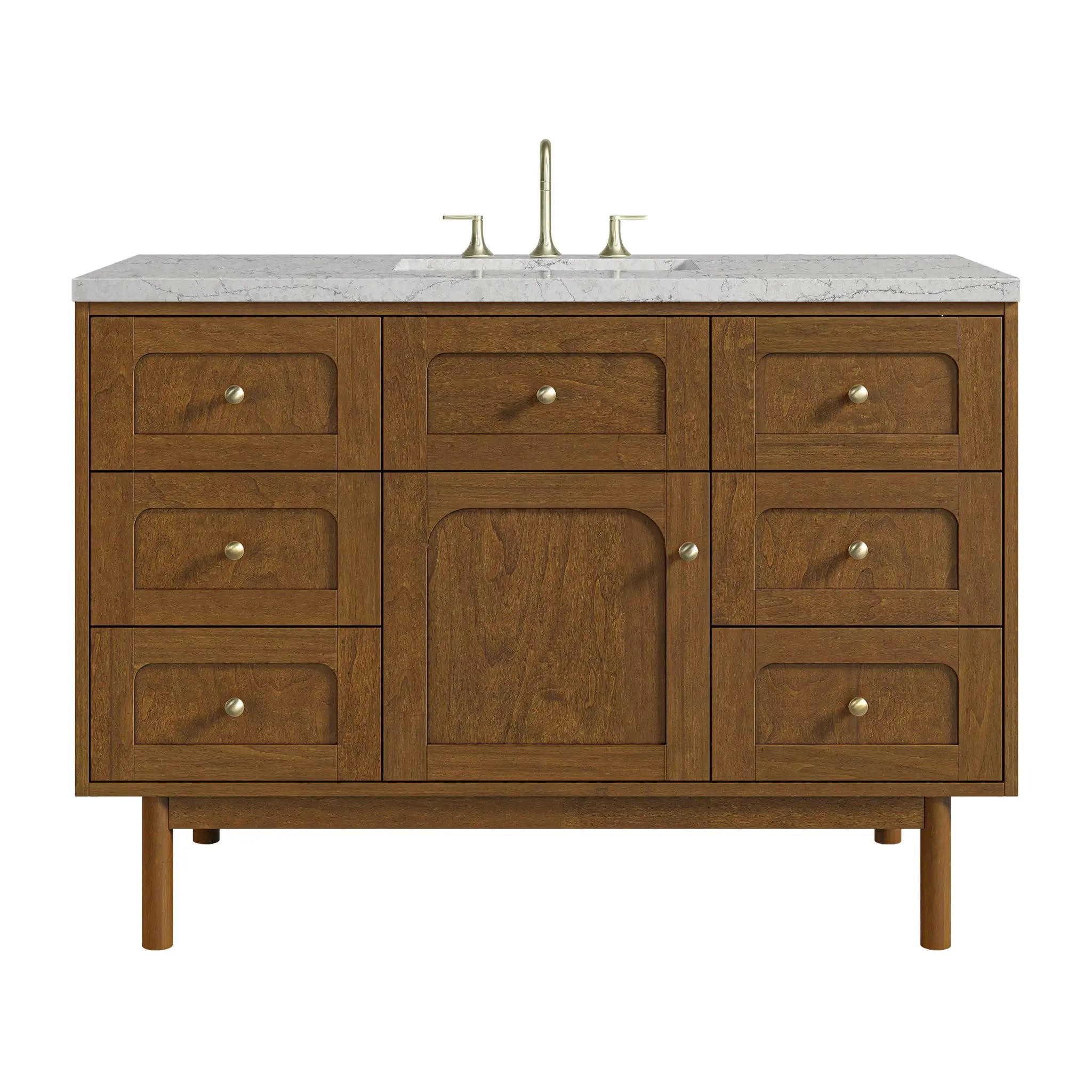 48" Laurent Single Vanity in Honey Oak by James Martin Vanities