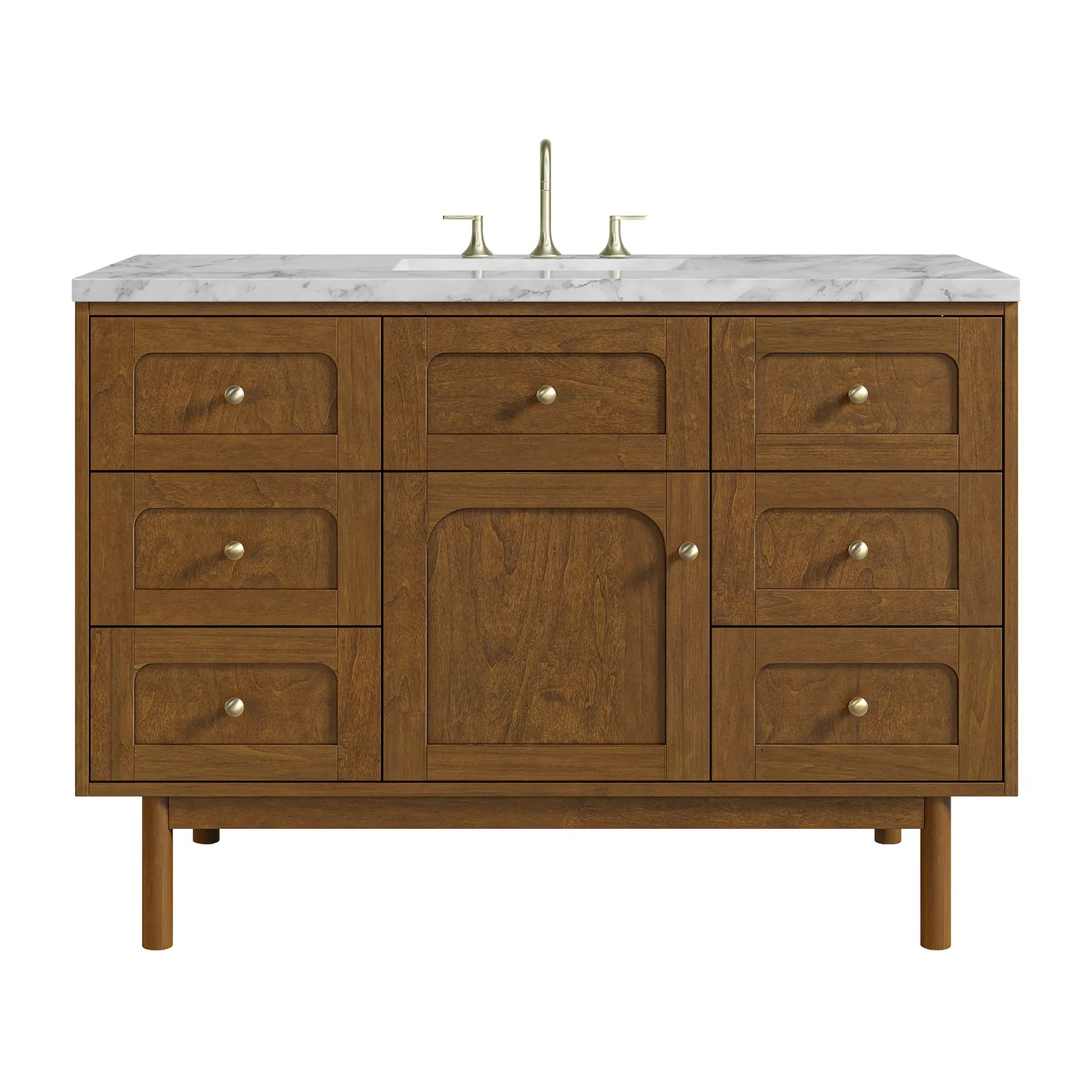 48" Laurent Single Vanity in Honey Oak by James Martin Vanities