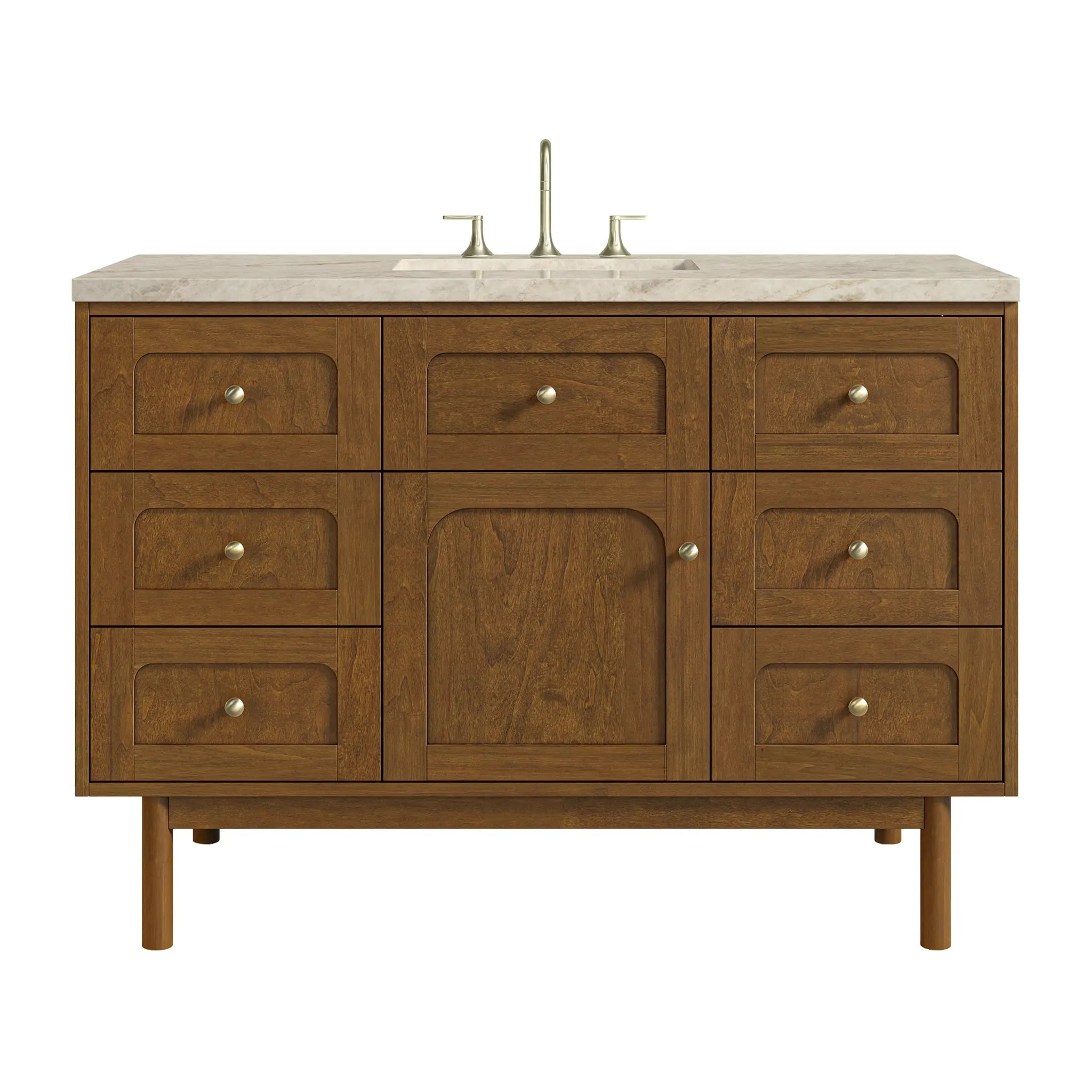 48" Laurent Single Vanity in Honey Oak by James Martin Vanities