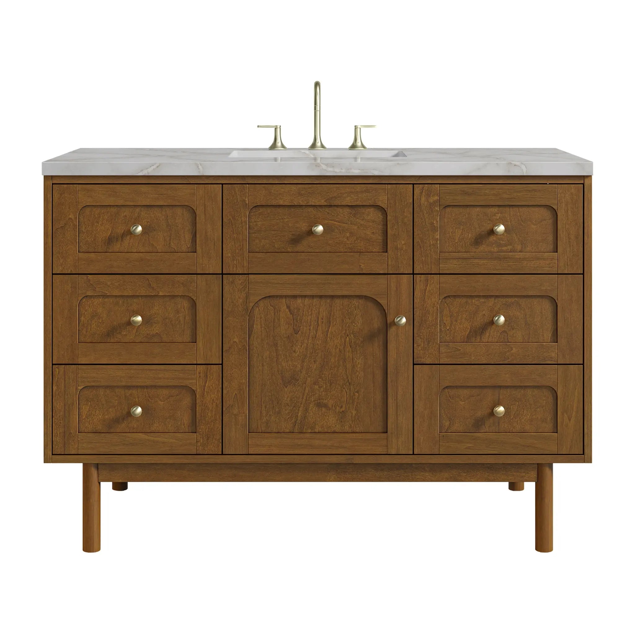 48" Laurent Single Vanity in Honey Oak by James Martin Vanities