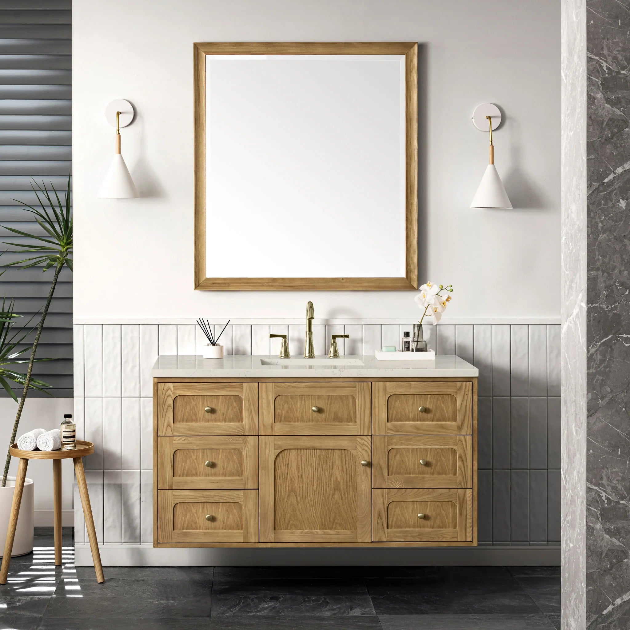 48-laurent-single-vanity-in-light-natural-oak-by-james-martin-vanities-siberian-silestone image 17