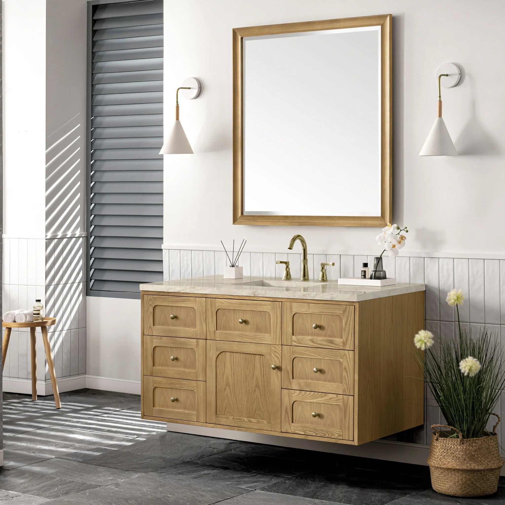 48-laurent-single-vanity-in-light-natural-oak-by-james-martin-vanities-tajnar-eclos-zero-silica image 19