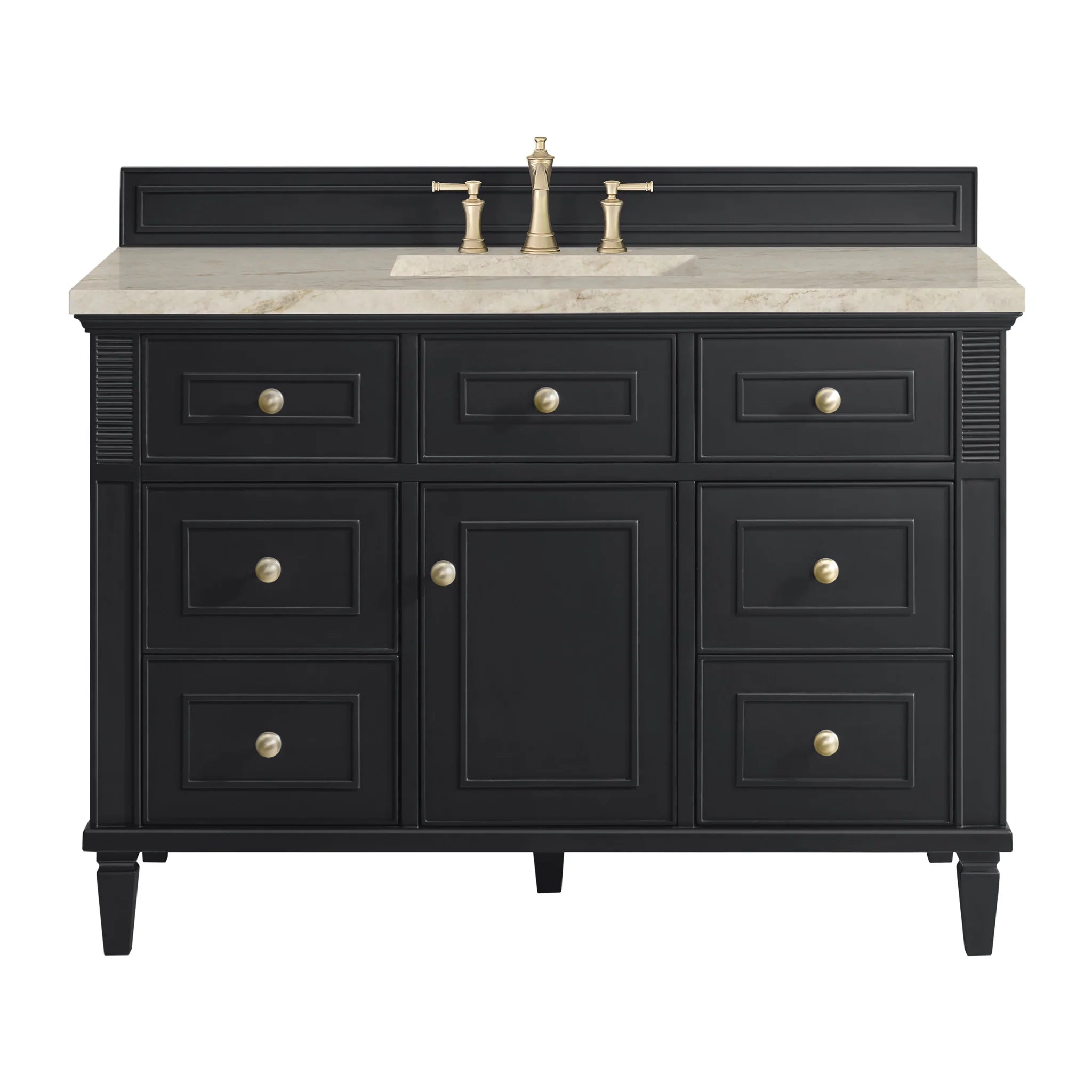 48-lorelai-single-vanity-in-black-onyx-w-freepower-wireless-charger-by-james-martin-vanities-tajnar-eclos-zero-silica image