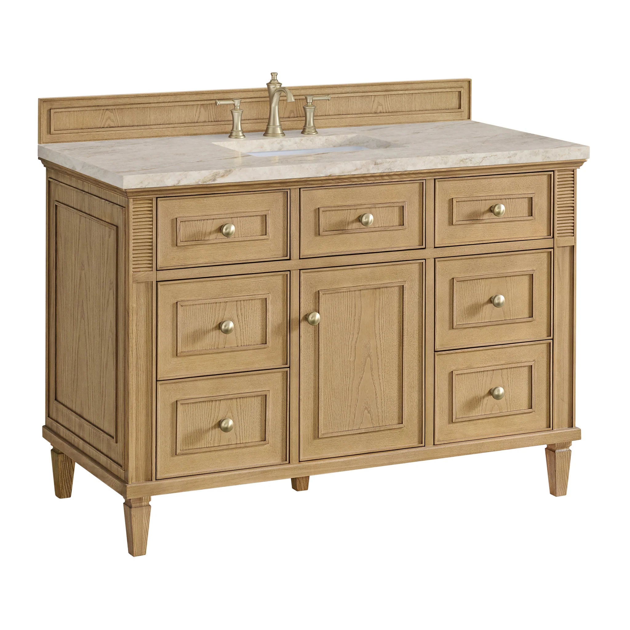 48-lorelai-single-vanity-in-light-natural-oak-by-james-martin-vanities-tajnar-eclos-zero-silica image 4