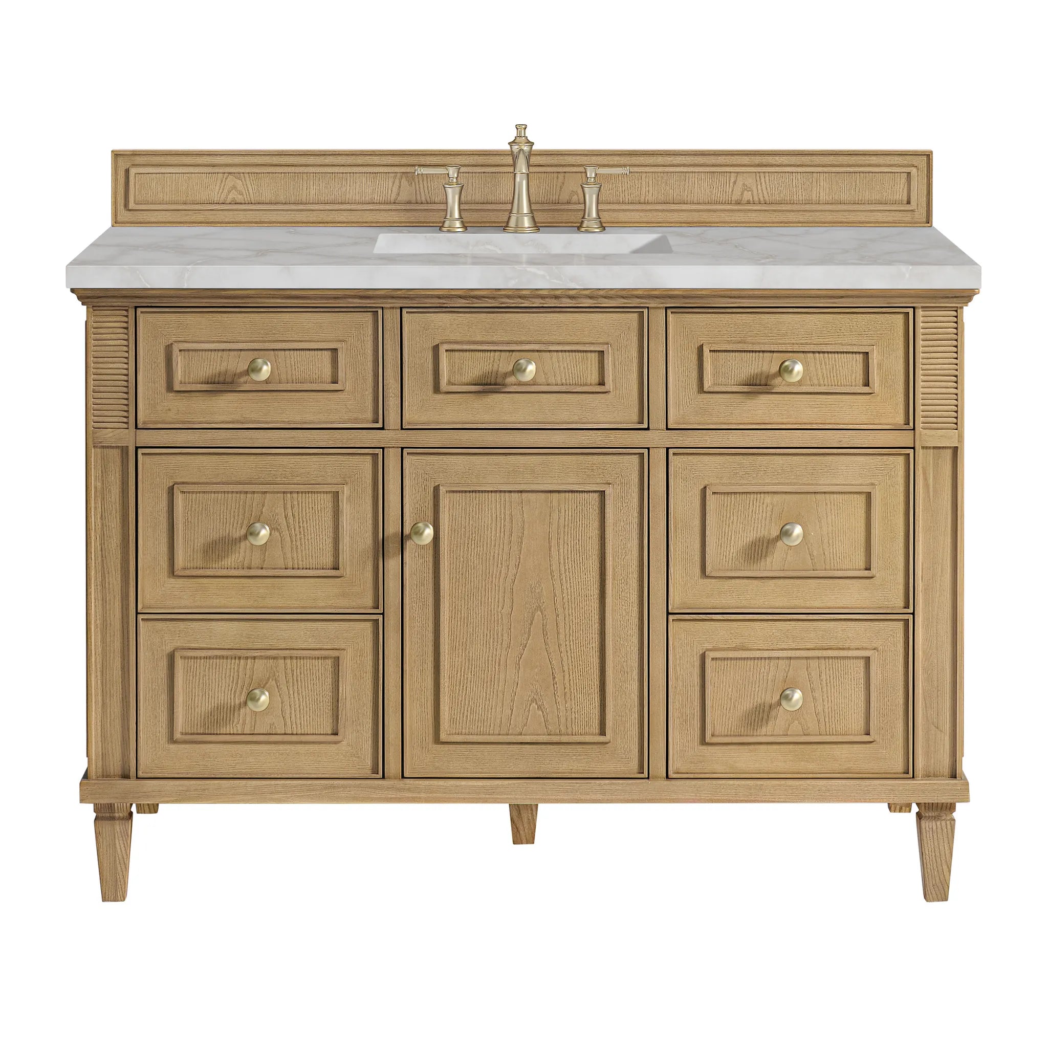 48" Lorelai Single Vanity in Light Natural Oak by James Martin Vanities