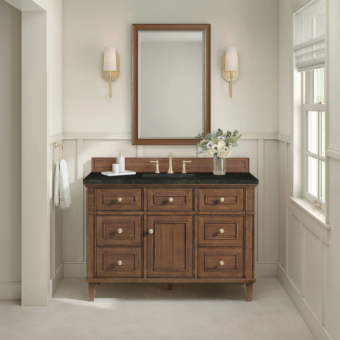 48-lorelai-single-vanity-in-mid-century-walnut-by-james-martin-vanities-phantome-eclos-zero-silica image 10