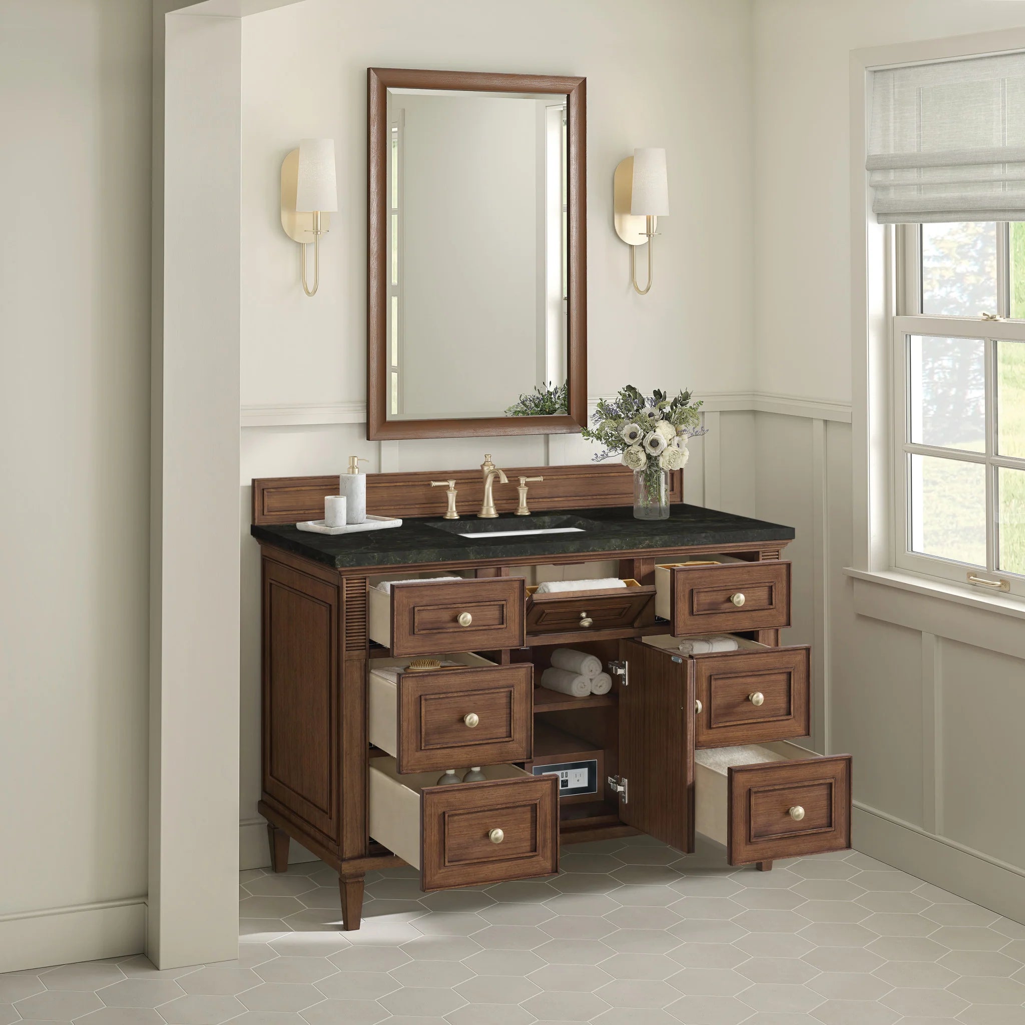48-lorelai-single-vanity-in-mid-century-walnut-by-james-martin-vanities-phantome-eclos-zero-silica image 12