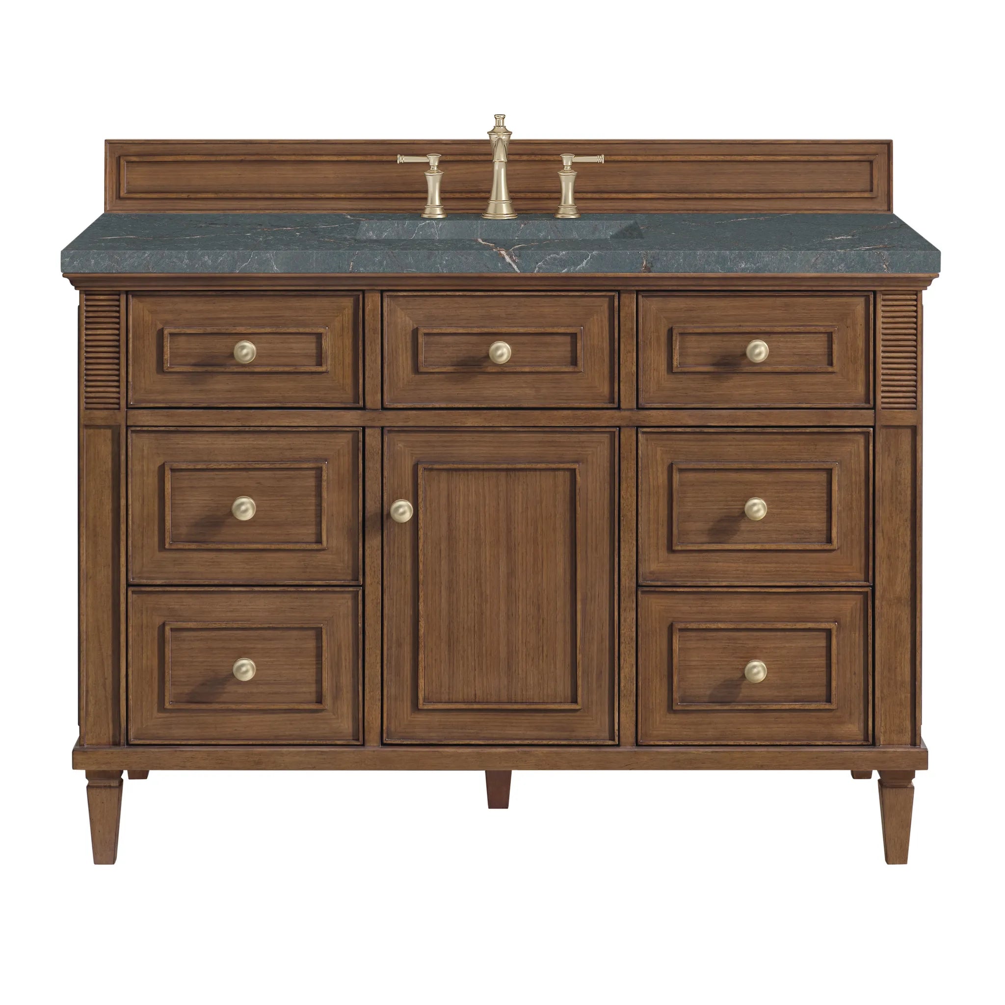 48" Lorelai Single Vanity in Mid-Century Walnut by James Martin Vanities
