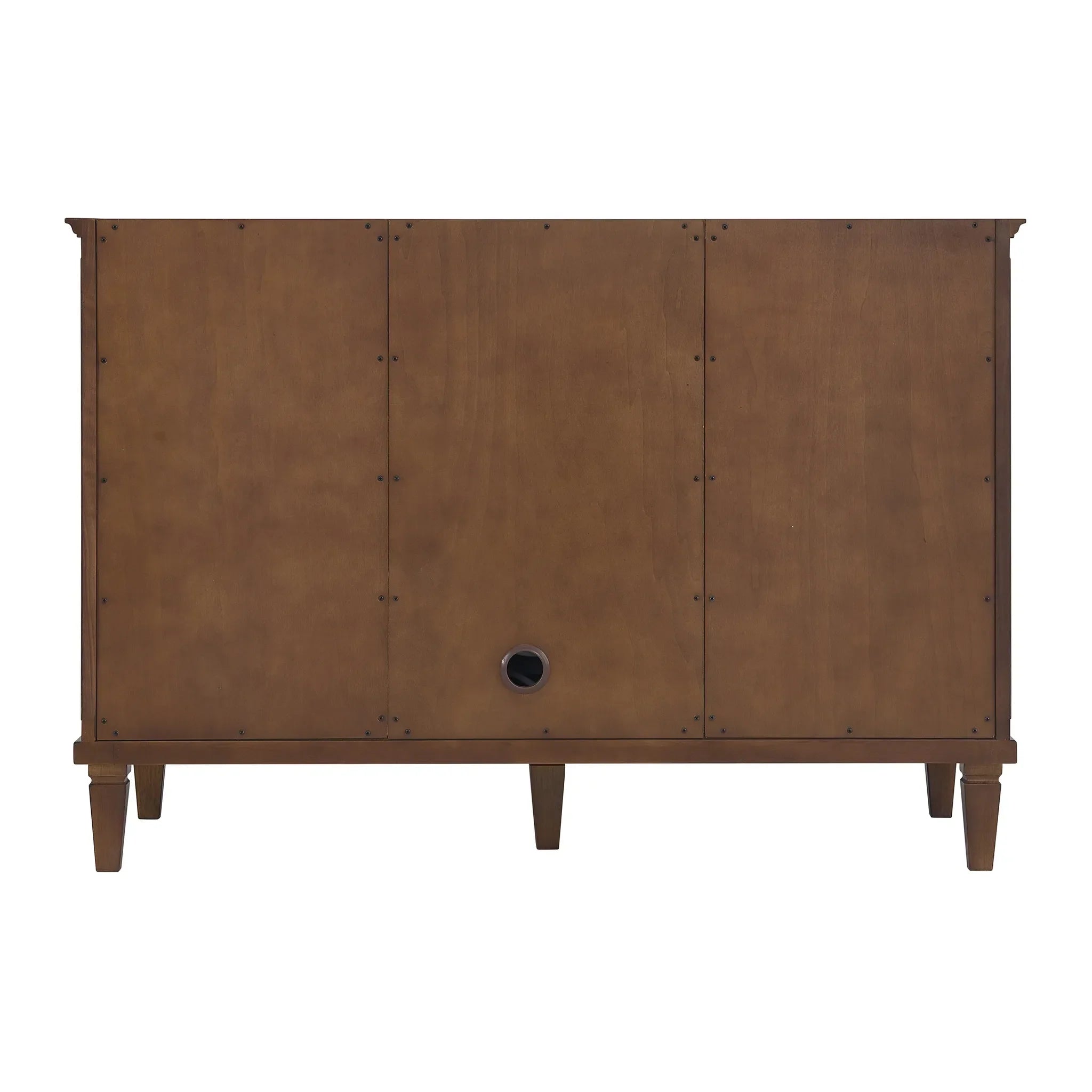48" Lorelai Single Vanity in Mid-Century Walnut Wireless Charger-Eternal Jasmine Pearl Silestone-8" Widespread image 12