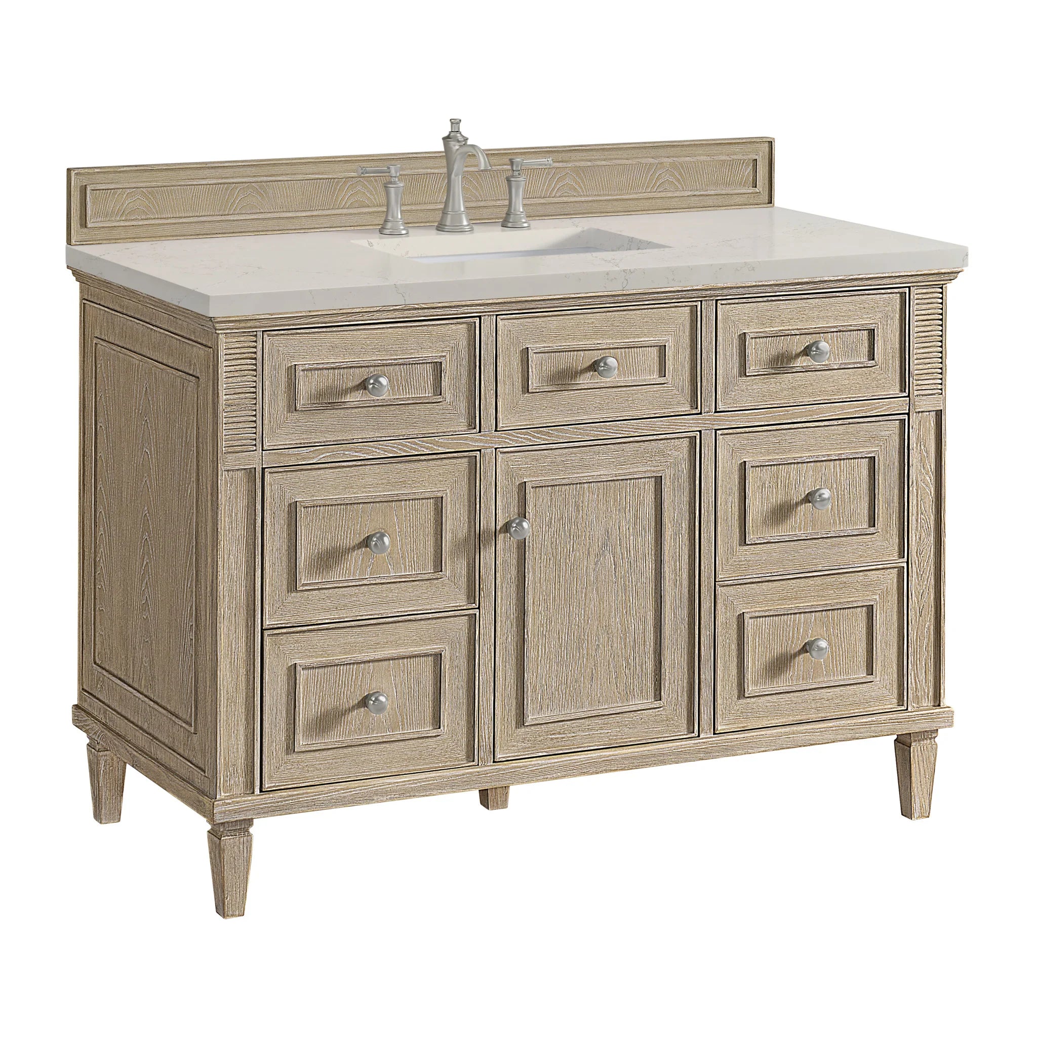 48-lorelai-single-vanity-in-whitewashed-oak-by-james-martin-vanities-siberian-silestone image 4