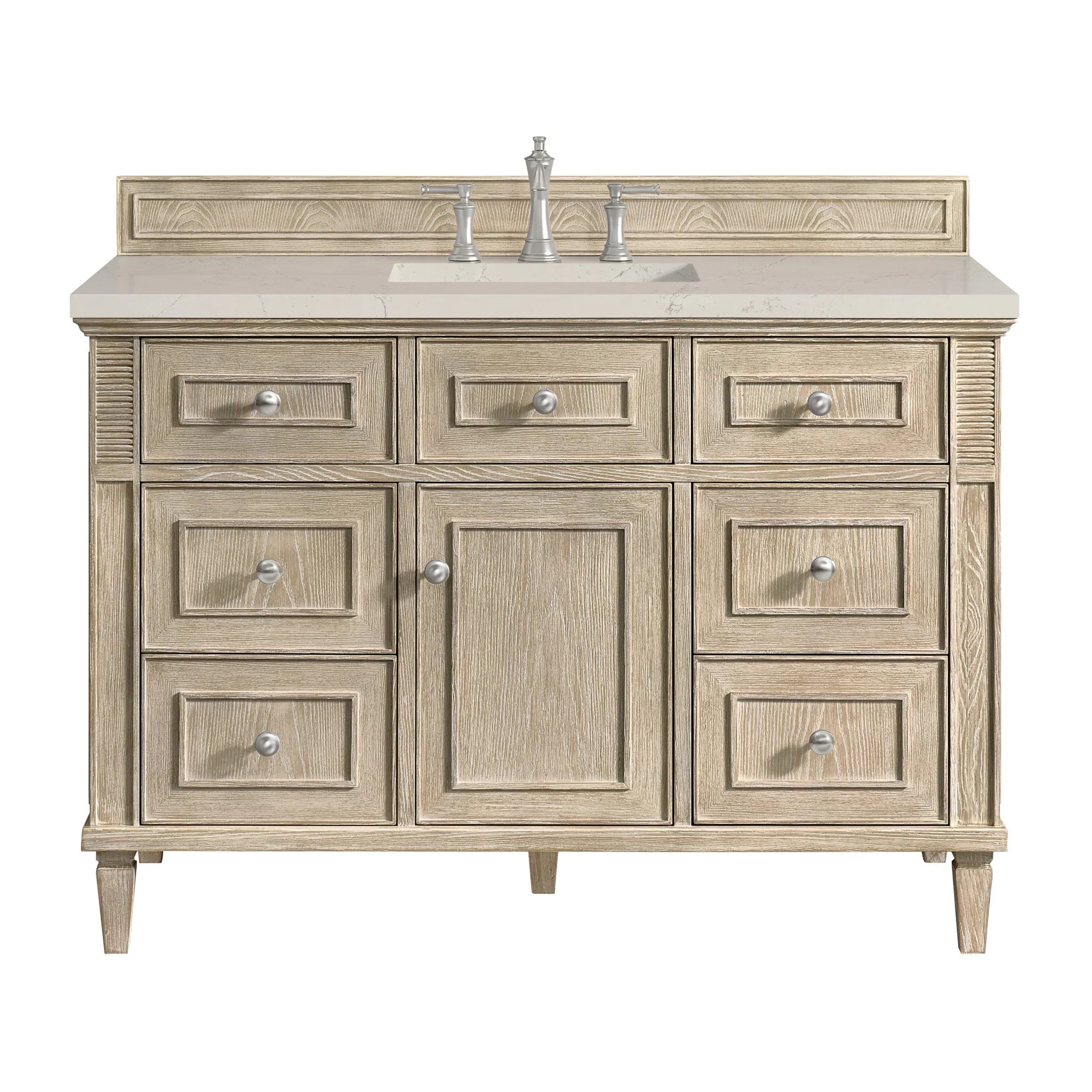 48" Lorelai Single Vanity in Whitewashed Oak by James Martin Vanities