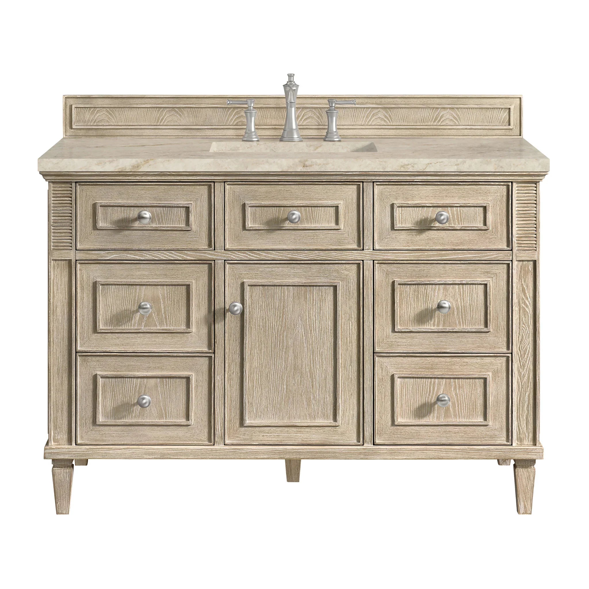 48" Lorelai Single Vanity in Whitewashed Oak by James Martin Vanities