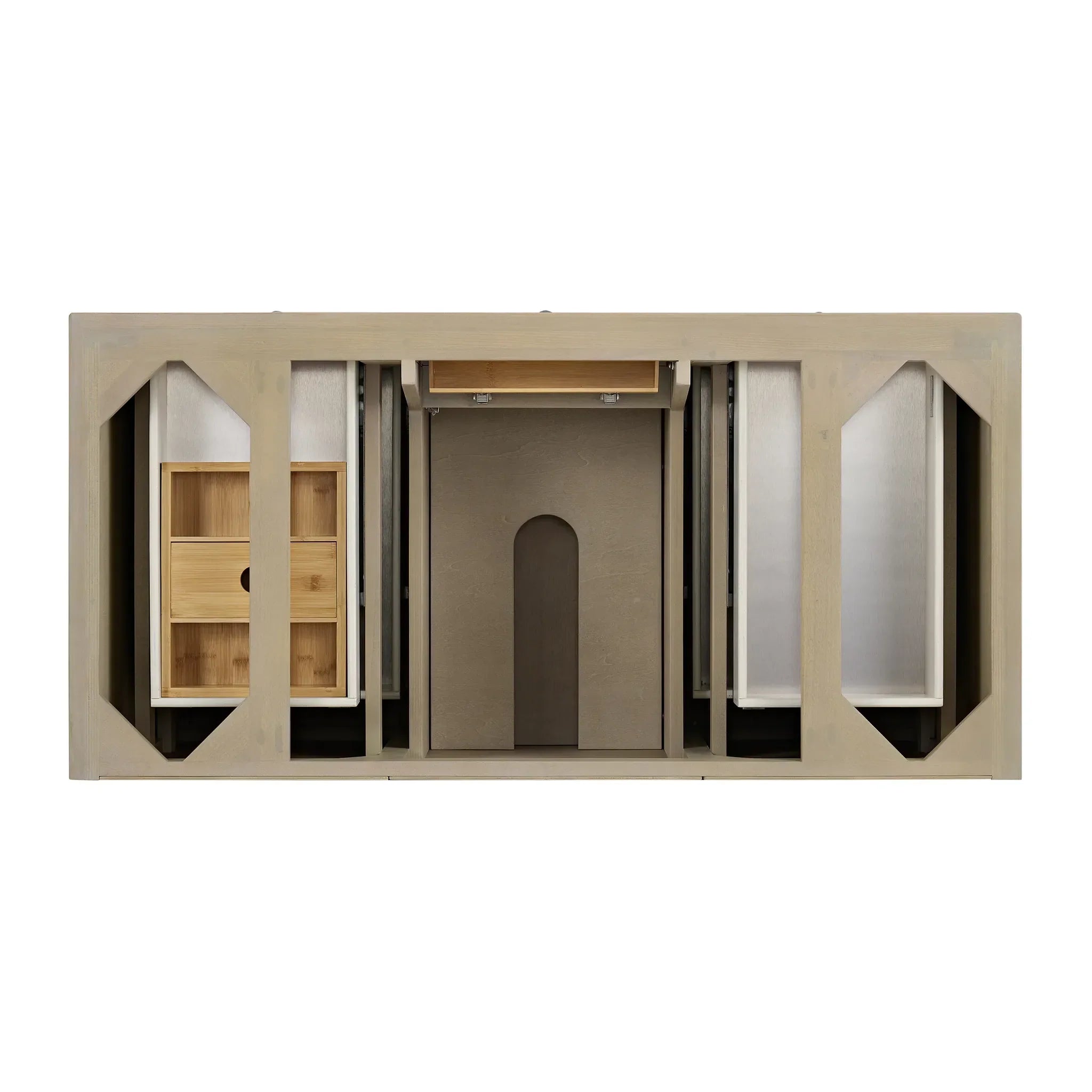48" Lorelai Single Vanity in Whitewashed Oak w/FreePower Wireless Charger-Cabinet Only-Not Available image 1