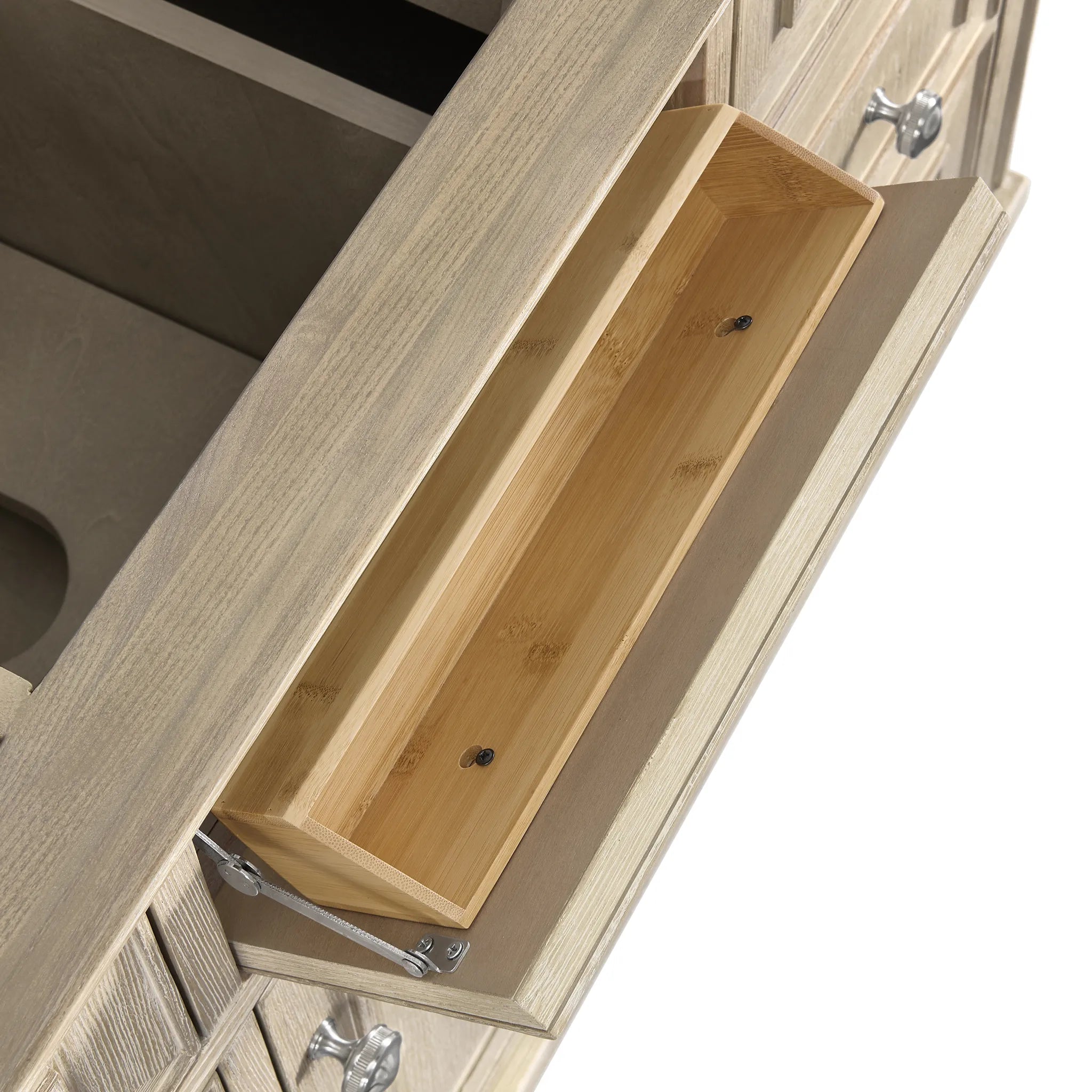 48" Lorelai Single Vanity in Whitewashed Oak w/FreePower Wireless Charger-Cabinet Only-Not Available image 7
