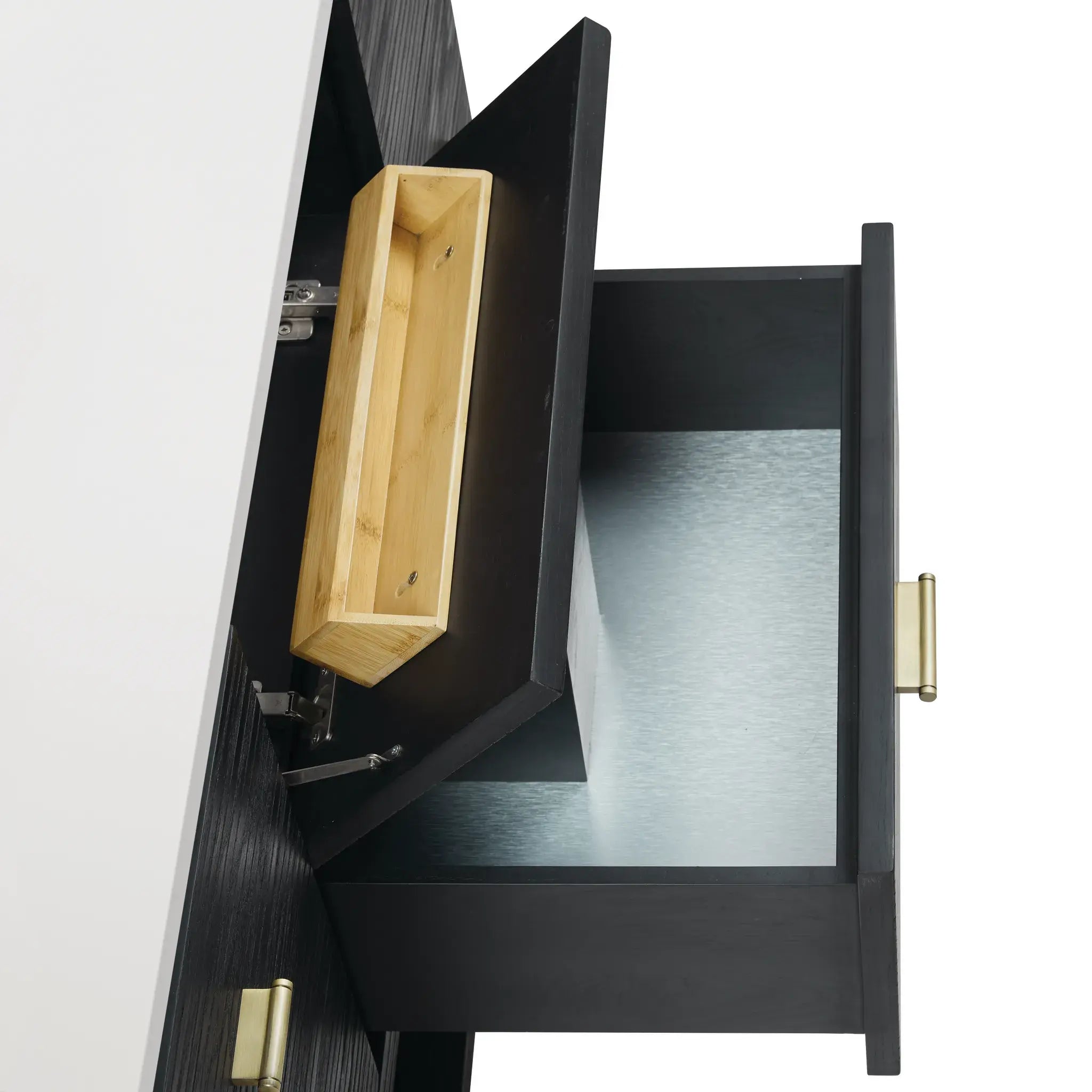 48" Lucian Single Vanity in Carbon Oak-Cabinet Only-Not Available image 5