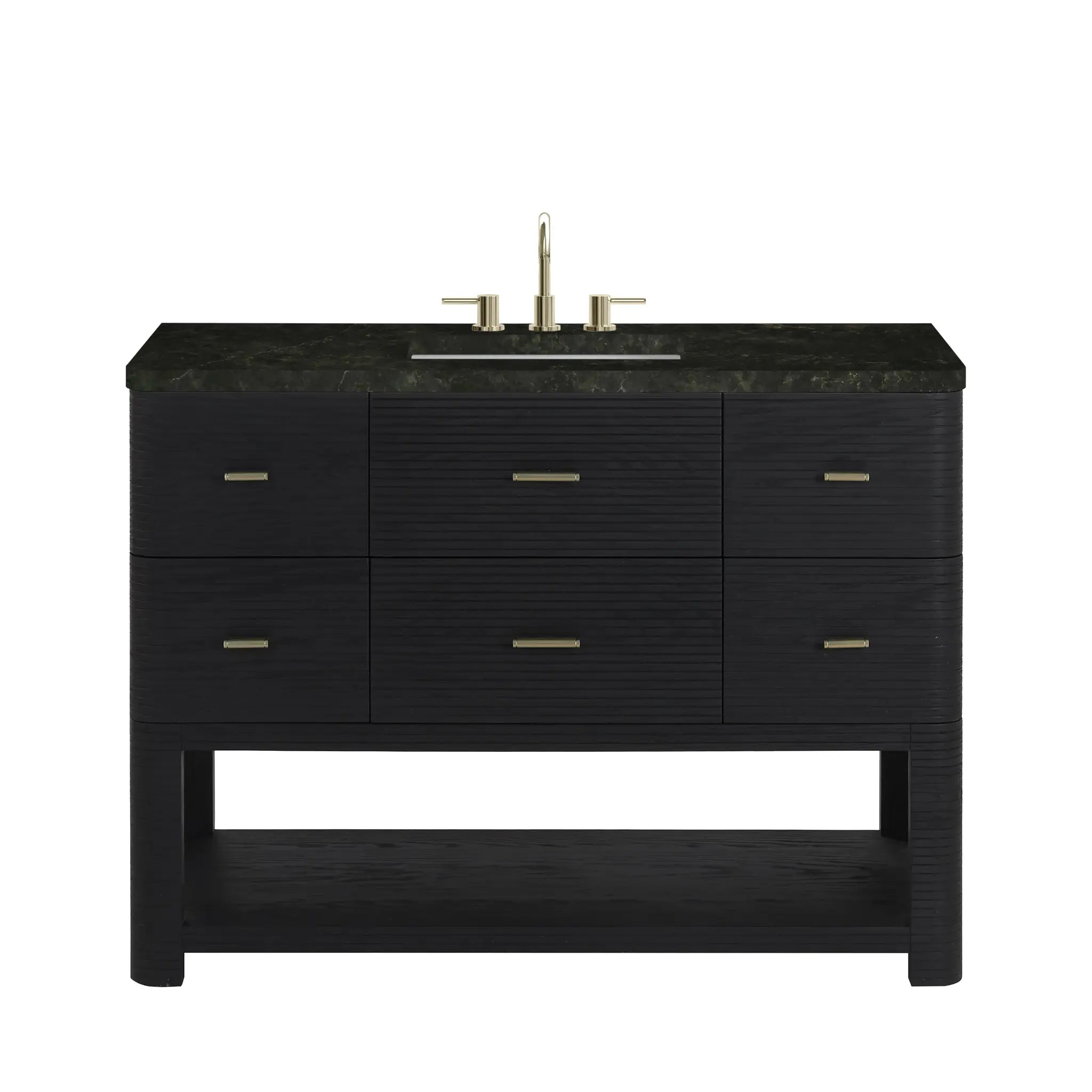 48 Lucian Single Vanity In Carbon Oak Standard Phantome Eclos 8 Widespread 1