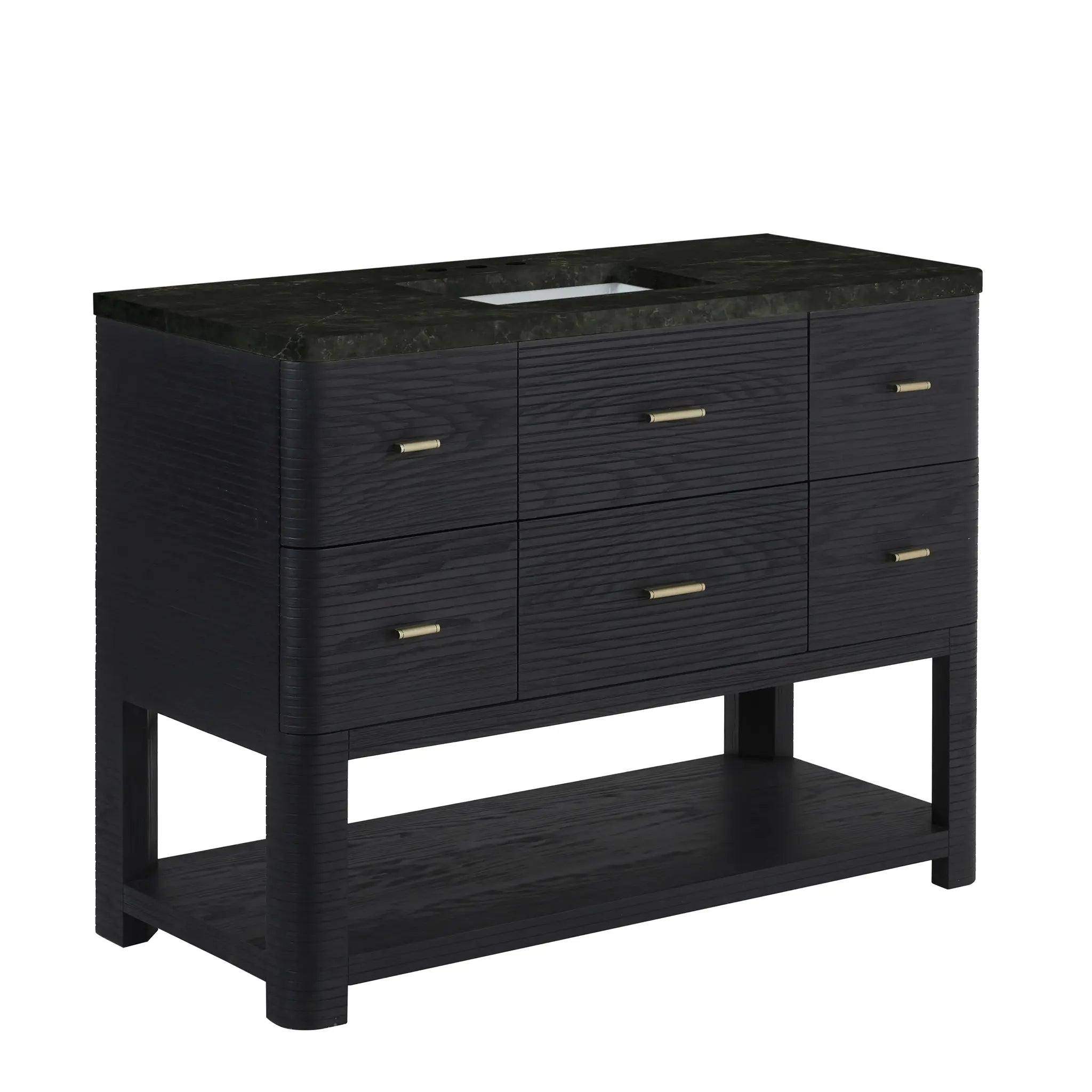 48 Lucian Single Vanity In Carbon Oak Standard Phantome Eclos 8 Widespread 6