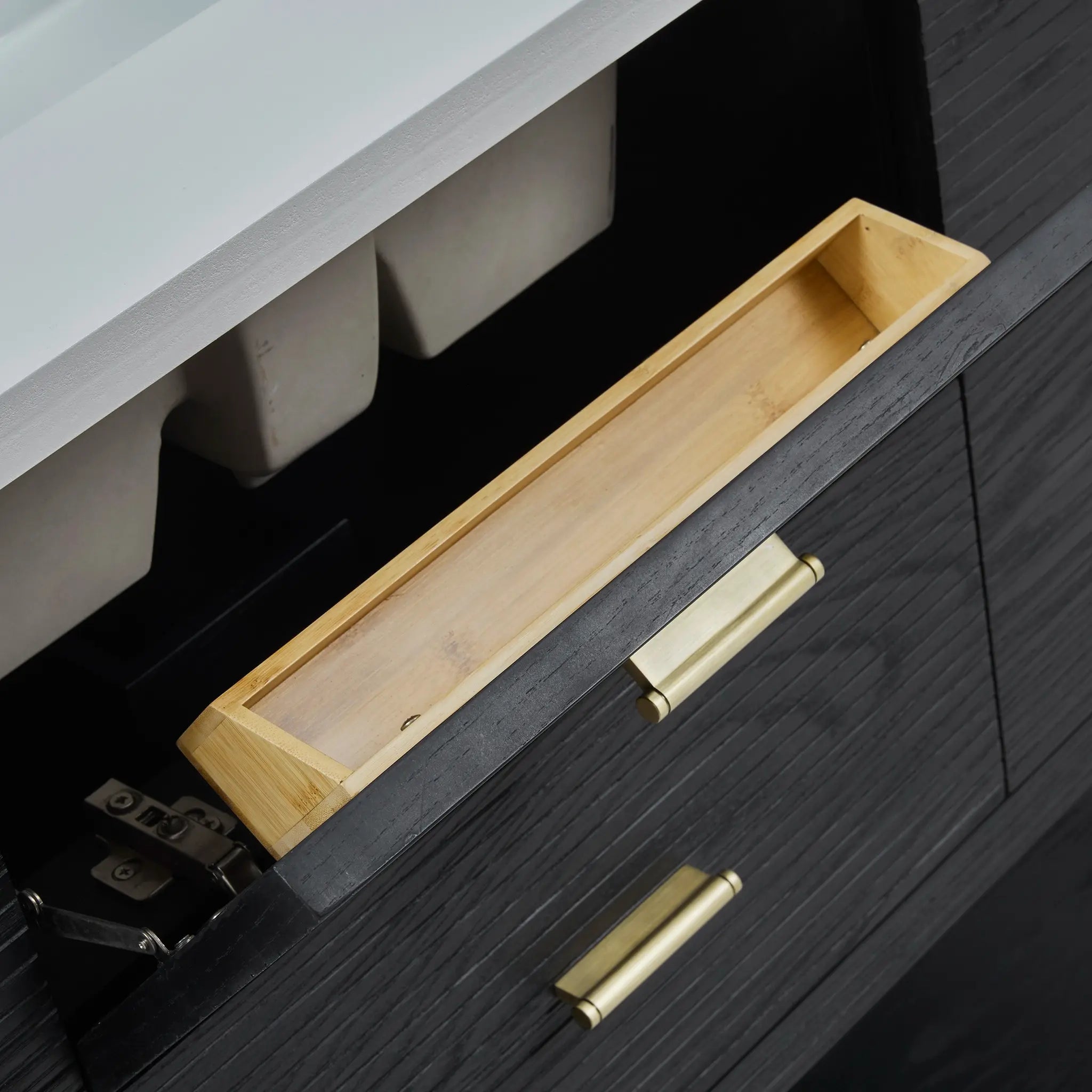 48 Lucian Single Vanity In Carbon Oak Standard Tajnar Eclos 8 Widespread 10