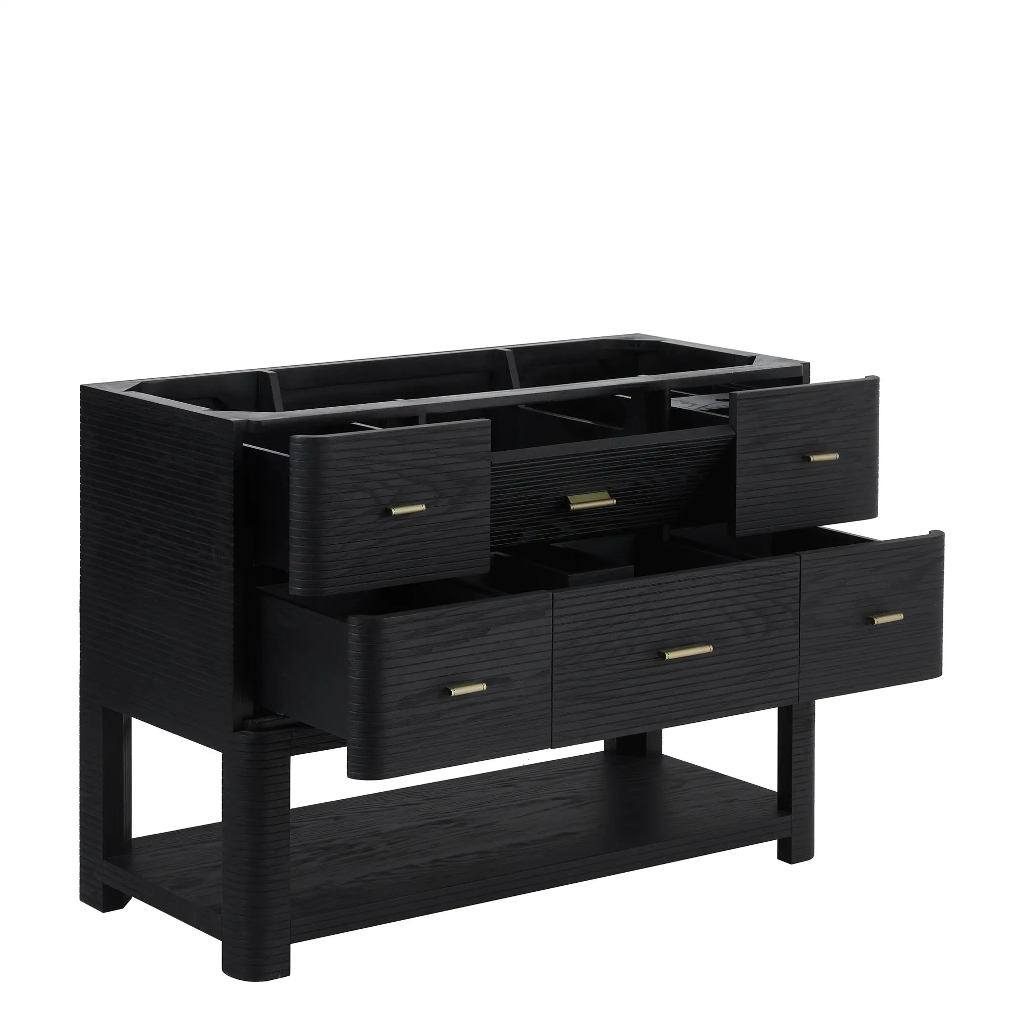 48 Lucian Single Vanity In Carbon Oak Standard Victorian Silver Silestone Single Hole 8