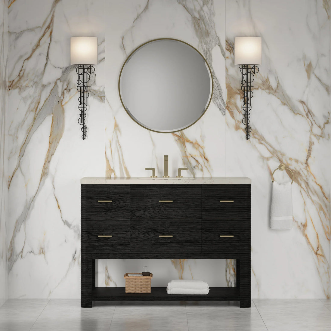 48-lucian-single-vanity-in-carbon-oak-w-3-cm-victorian-silver-silestone-top-w-freepower-wireless-charger-by-james-martin-vanities-d704-v48-cbo-fvsl-siberian-silestone image 4