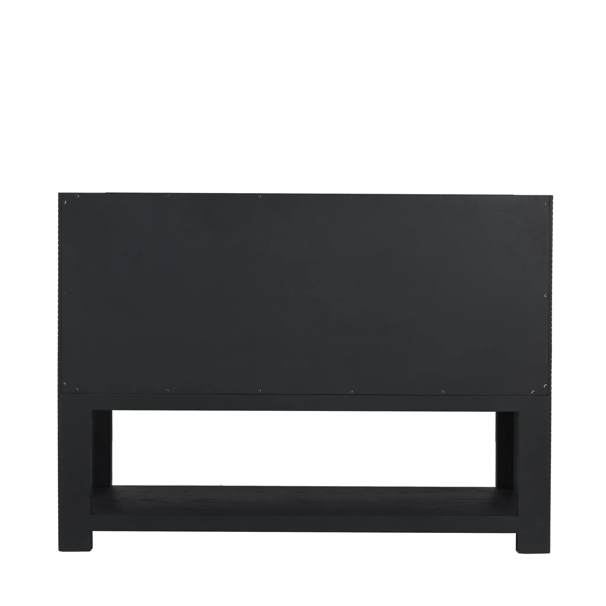 48" Lucian Single Vanity in Carbon Oak-White Zeus Silestone-Single Hole image 8