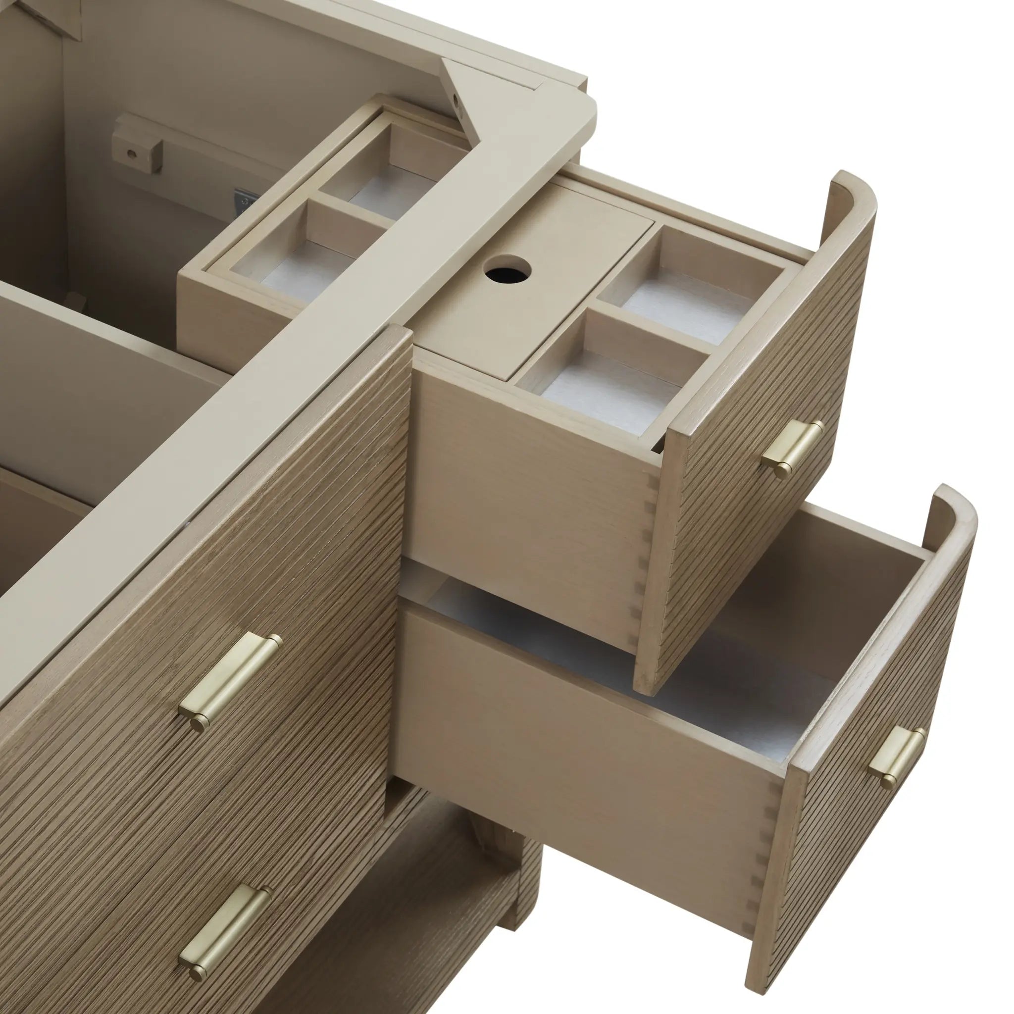 48 Lucian Single Vanity In Pebble Oak Standard Cabinet Only No Top 6
