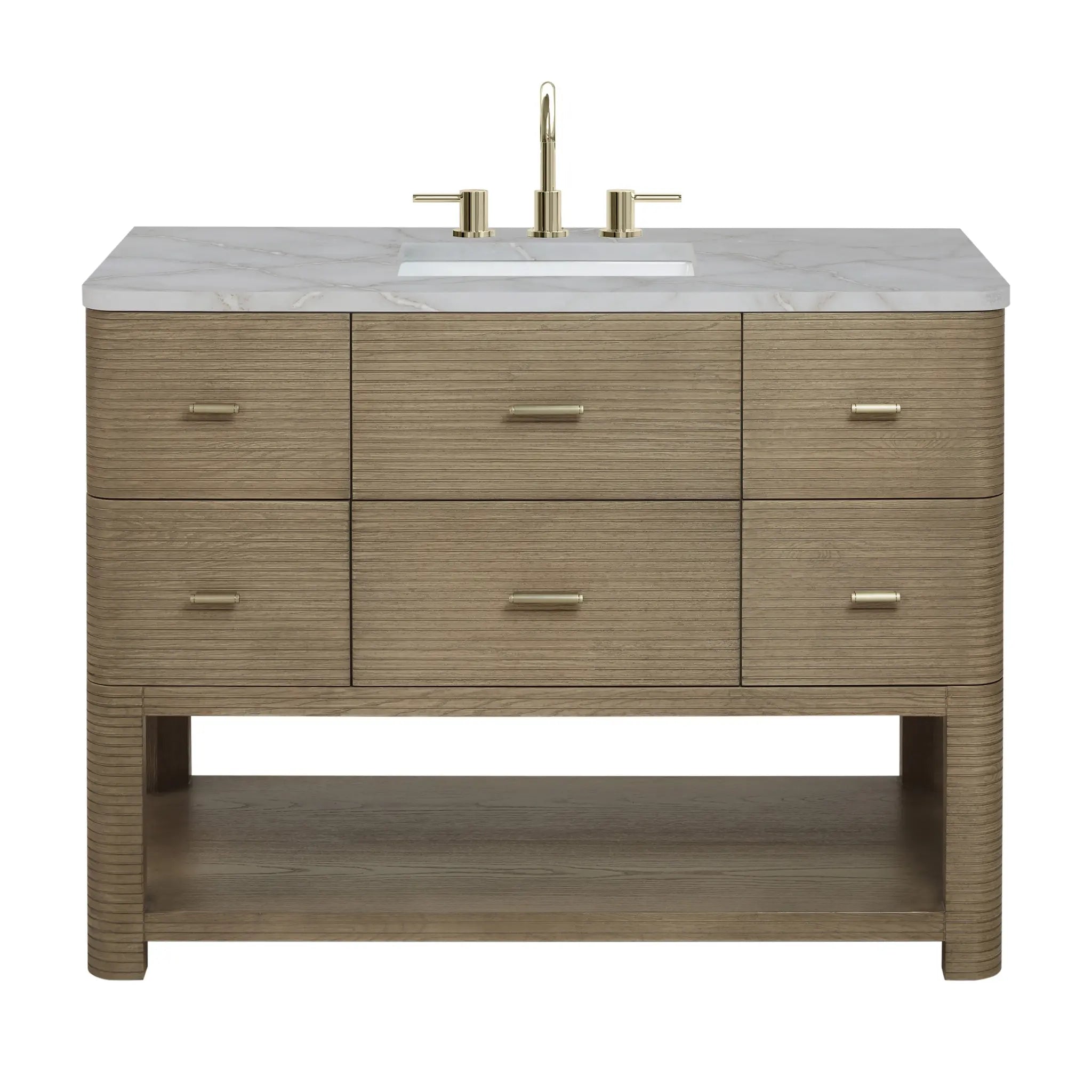 48 Lucian Single Vanity In Pebble Oak Standard Victorian Silver Silestone 8 Widespread 1