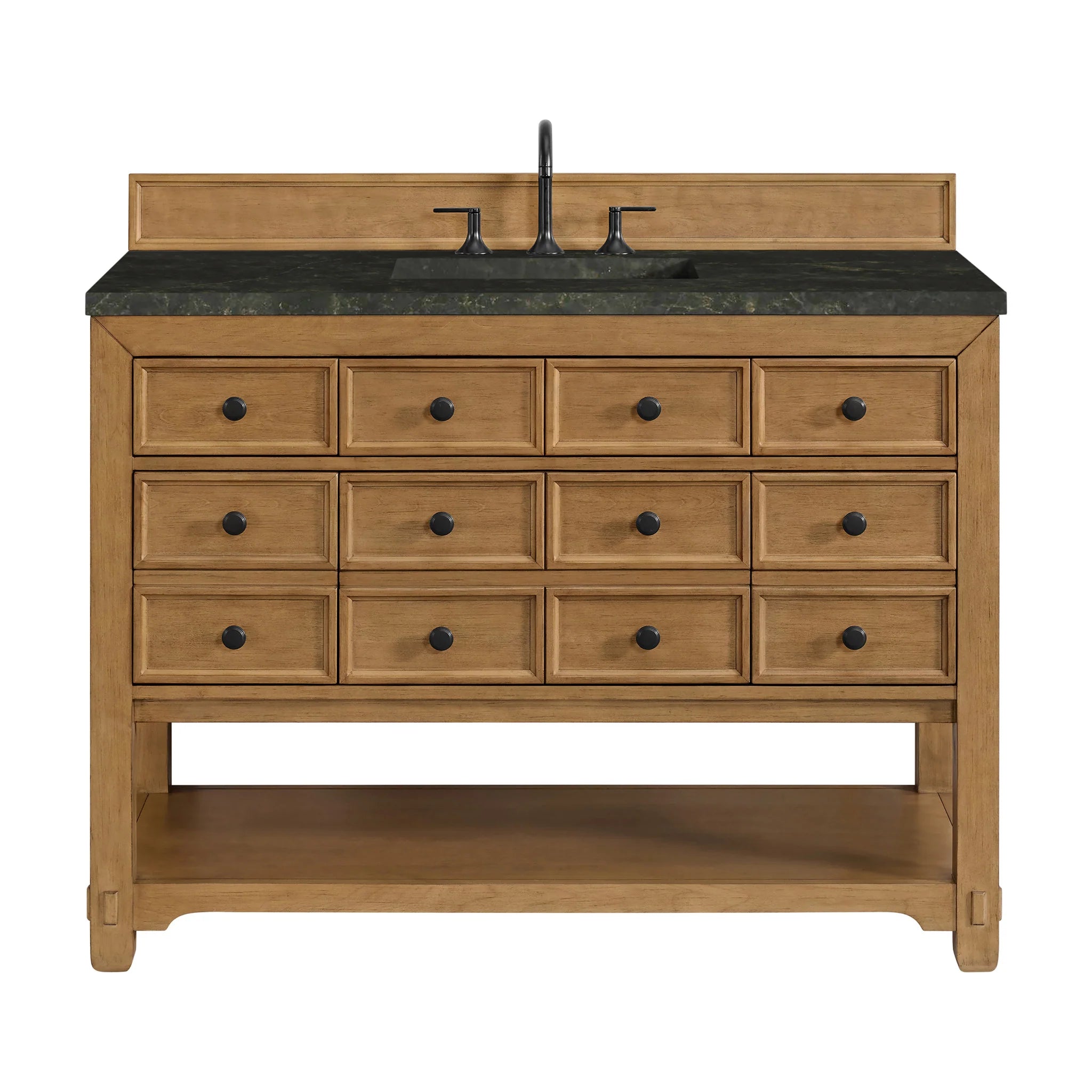 48-malibu-single-vanity-in-amber-birch-by-james-martin-vanities-phantome-eclos-zero-silica image