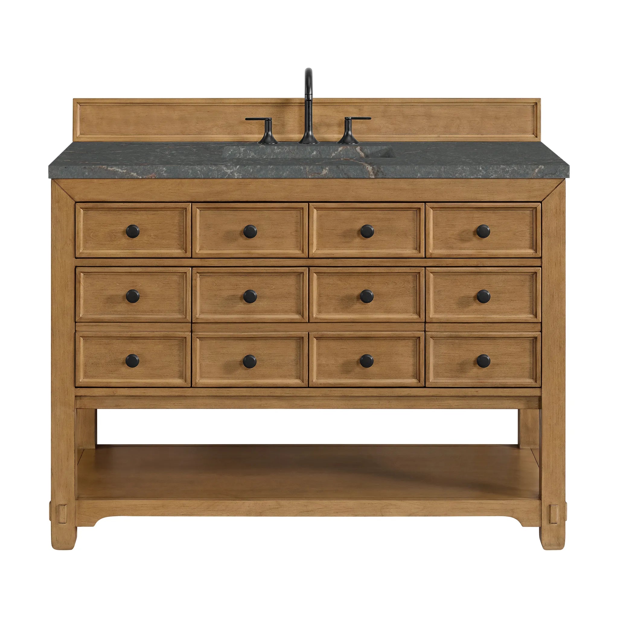 48" Malibu Single Vanity in Amber Birch by James Martin Vanities - AURA Modern Home
