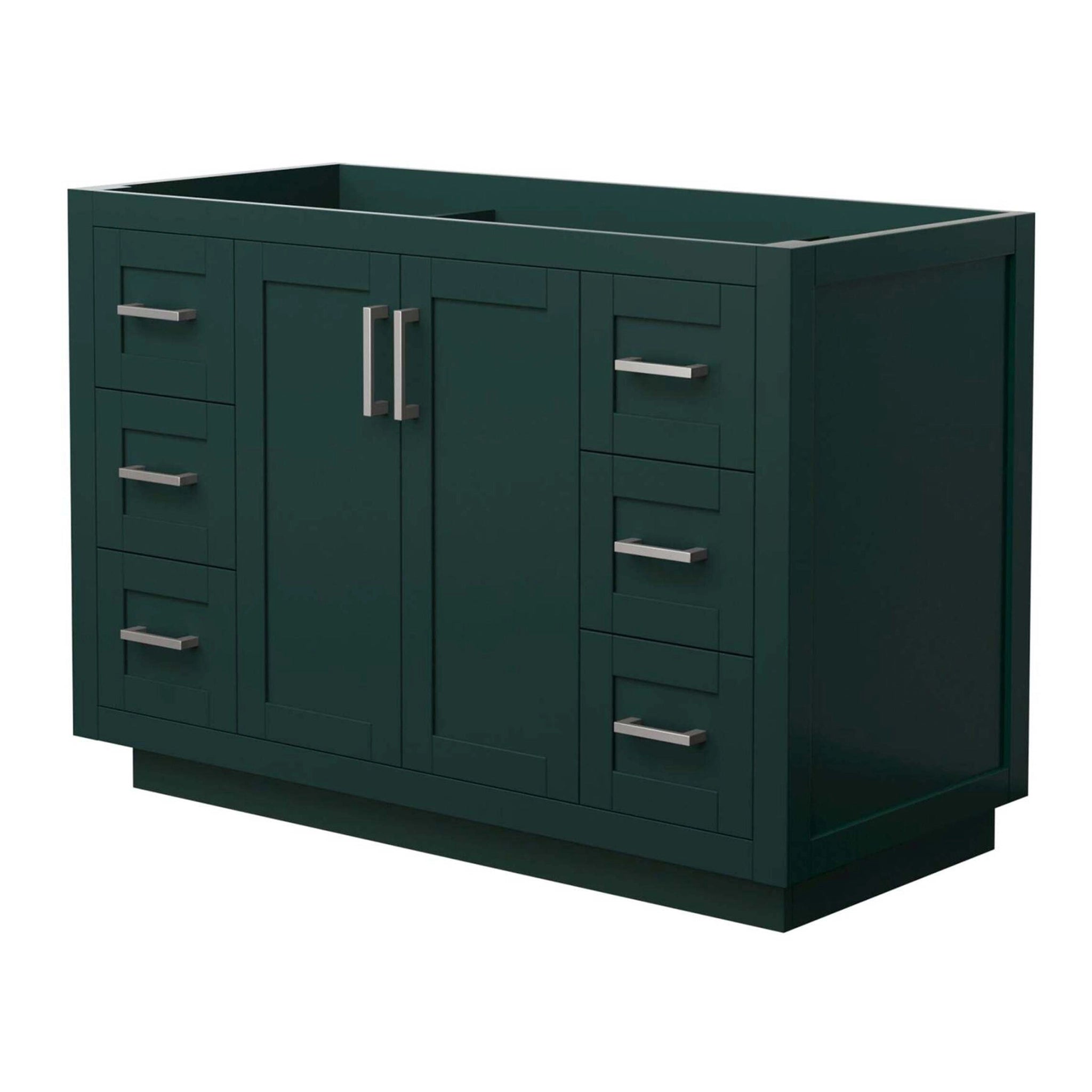 48" Miranda Single Bathroom Vanity in Green with Brushed Nickel Trim by Wyndham