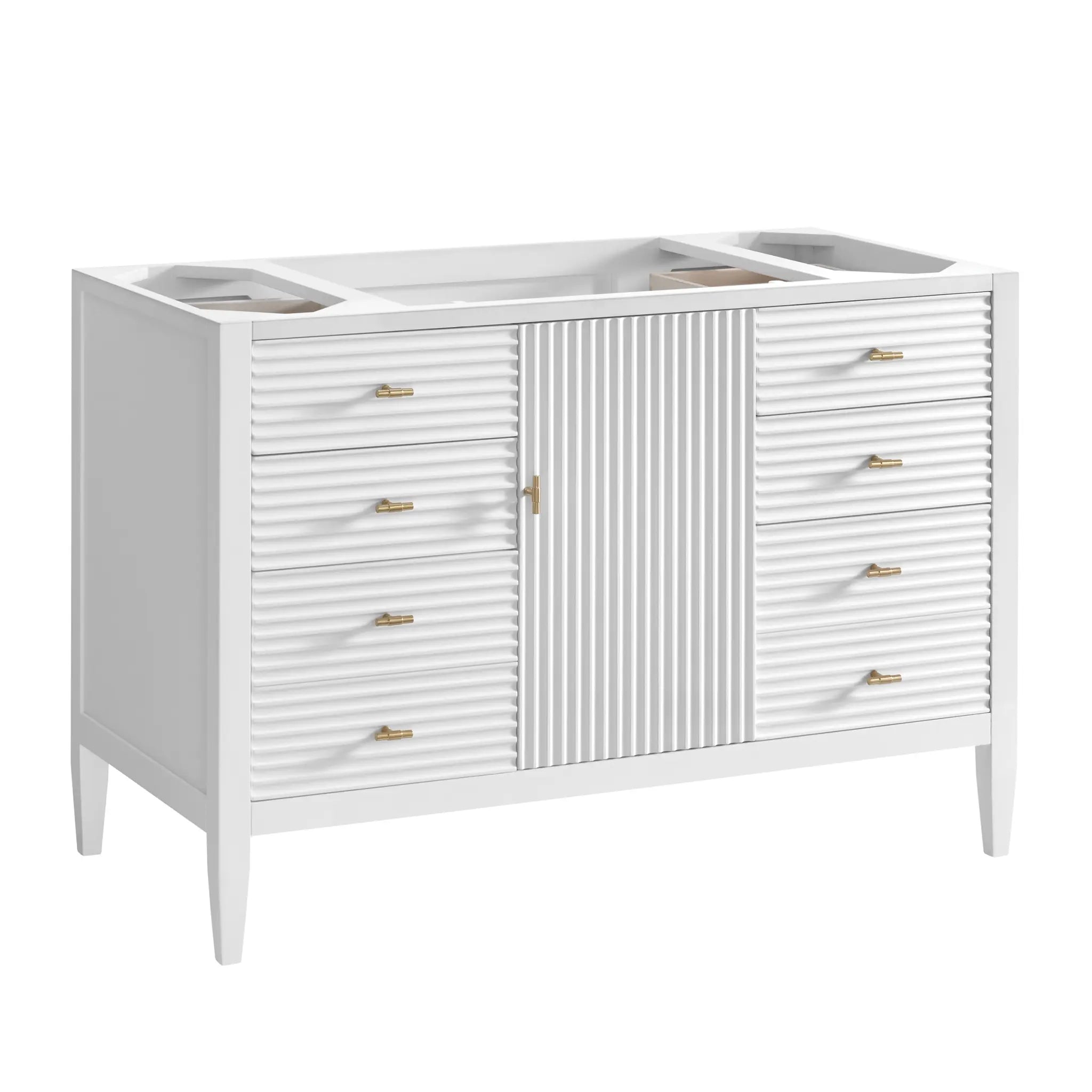 48" Myrrin Single Vanity in Bright White by James Martin Vanities