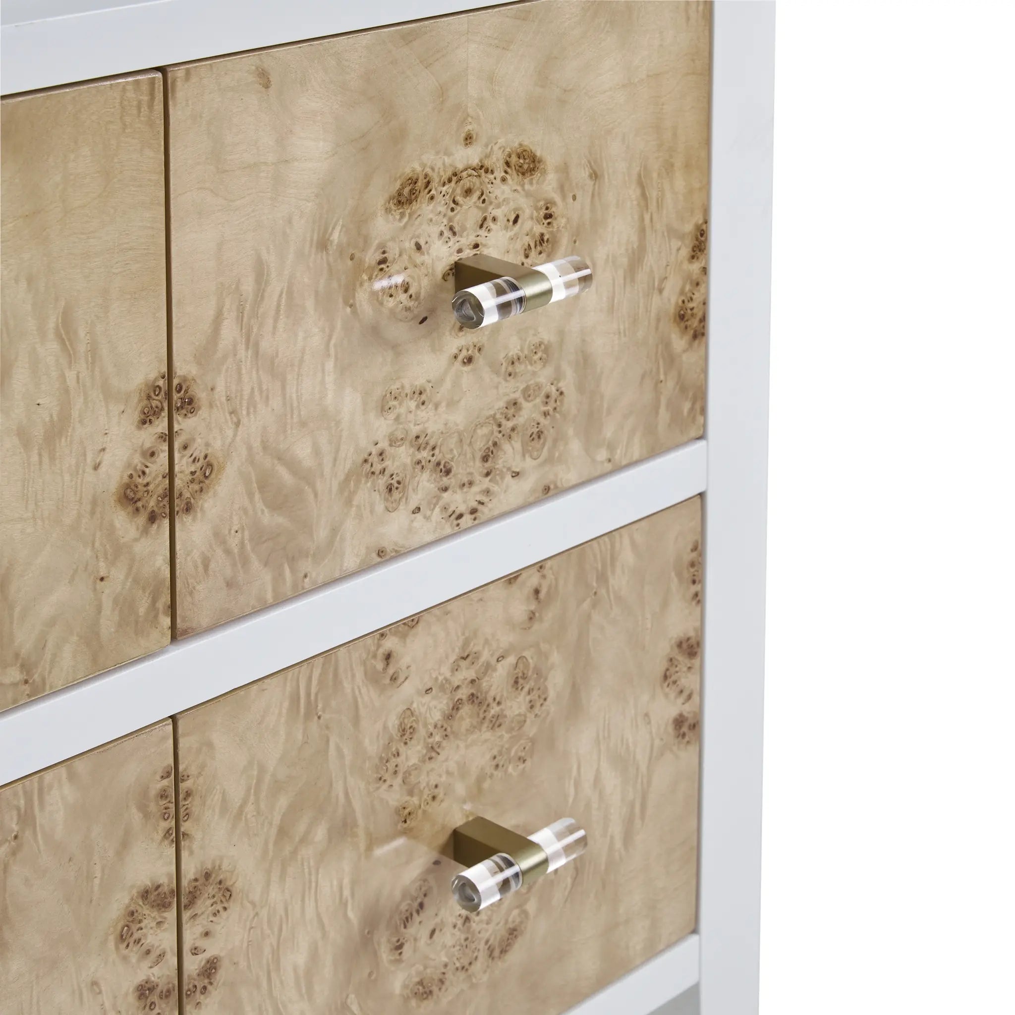 48 Olena Single Vanity In Light Mappa Burl And Polished White Standard Phantome Eclos 8 Widespread 12