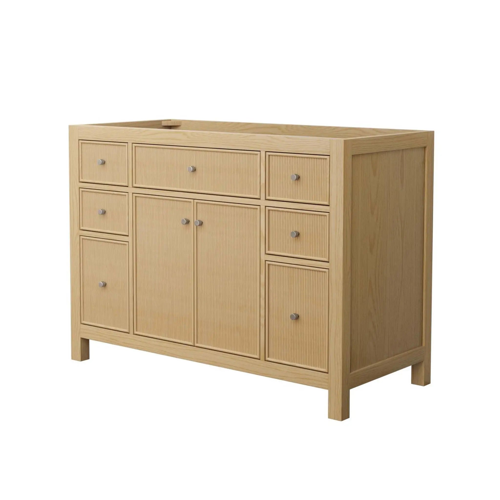 48" Pendry Single Bathroom Vanity in Tanned Oak with Brushed Nickel Trim by Wyndham