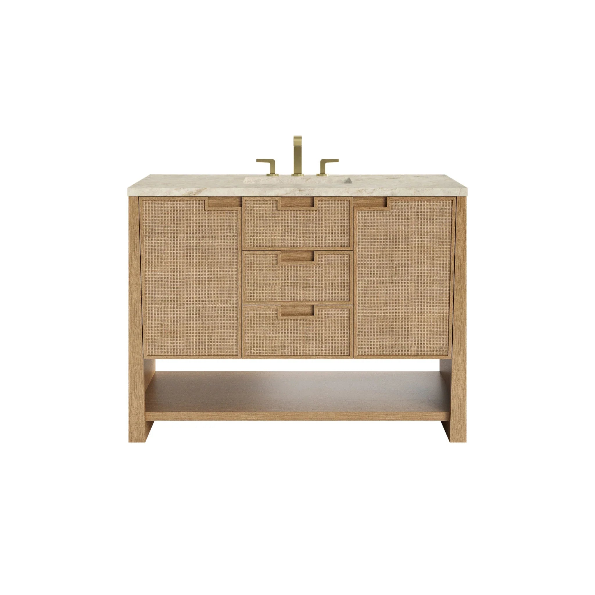 48" Solene Single Vanity in Seaside Oak by James Martin Vanities - AURA Modern Home