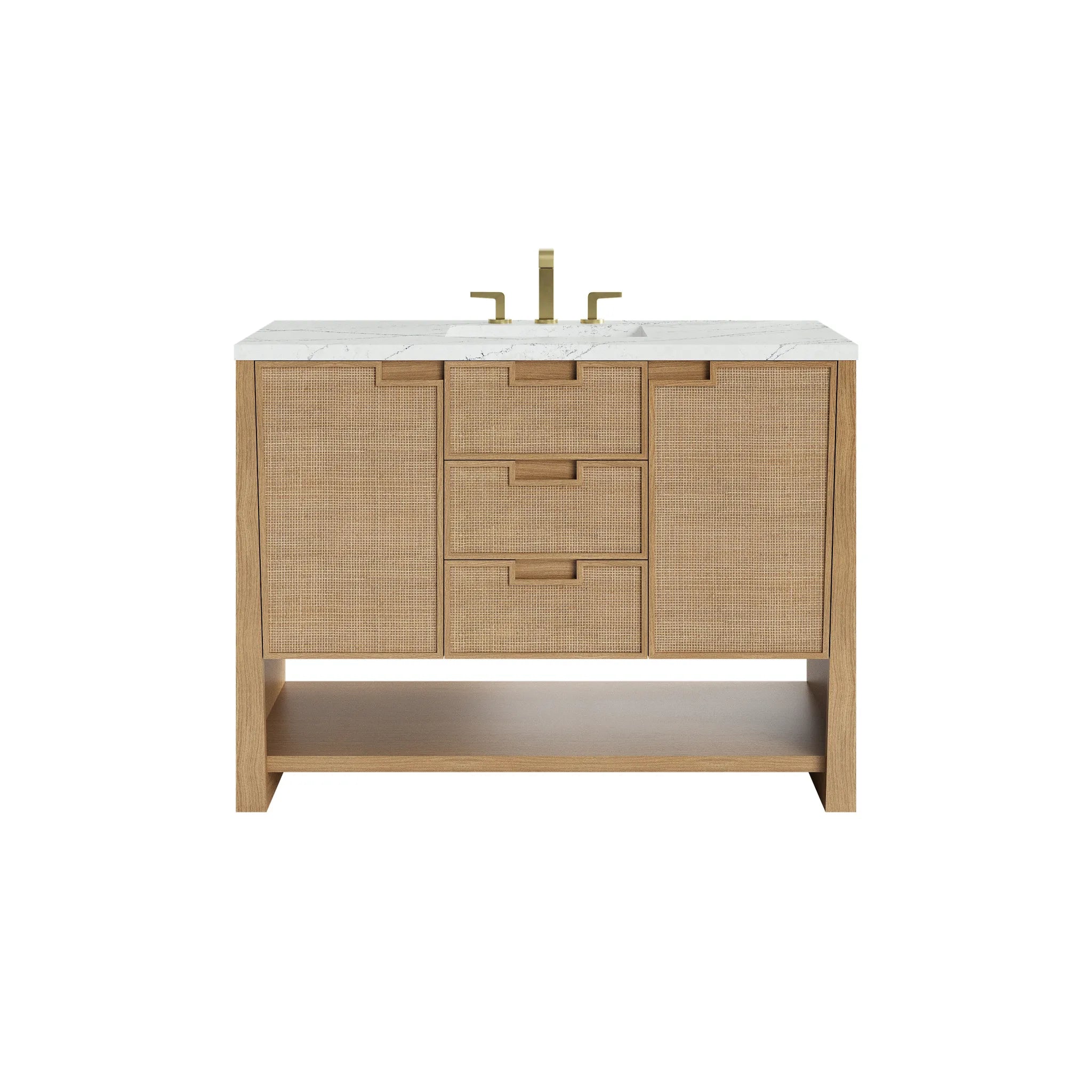 48" Solene Single Vanity in Seaside Oak by James Martin Vanities - AURA Modern Home