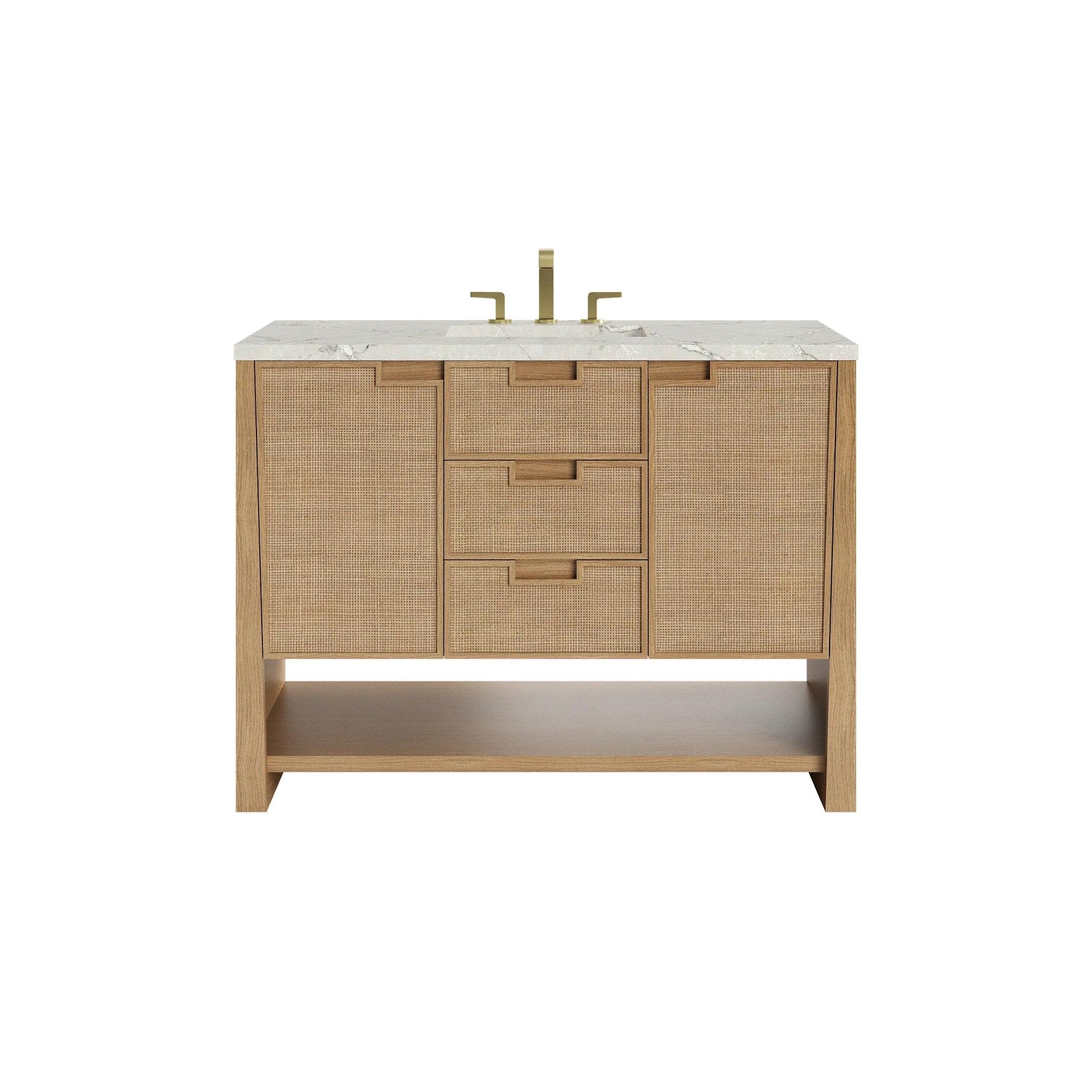 48" Solene Single Vanity in Seaside Oak by James Martin Vanities - AURA Modern Home