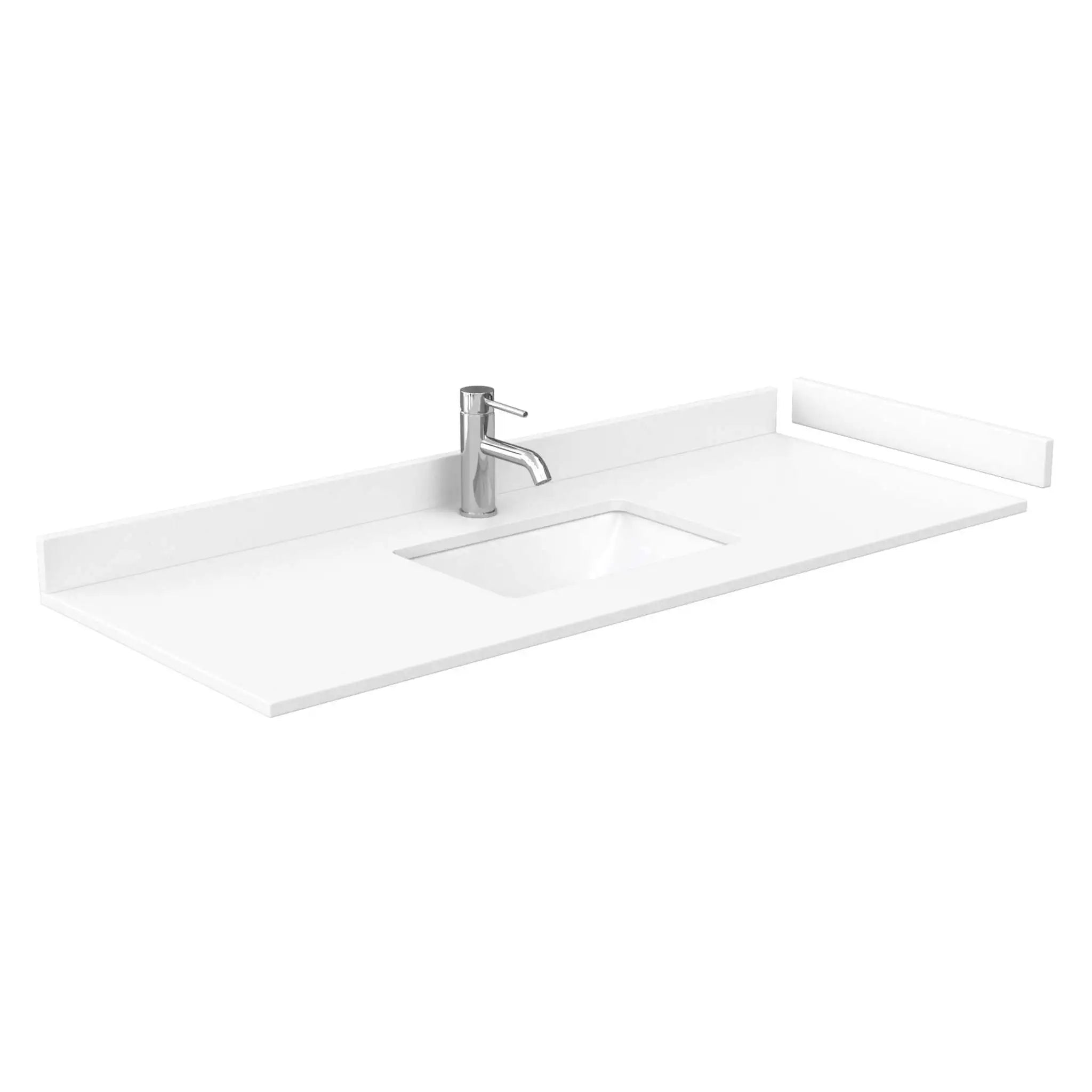 54" Beckett Single Bathroom Vanity in Whitewashed Oak with Brushed Gold Trim by Wyndham
