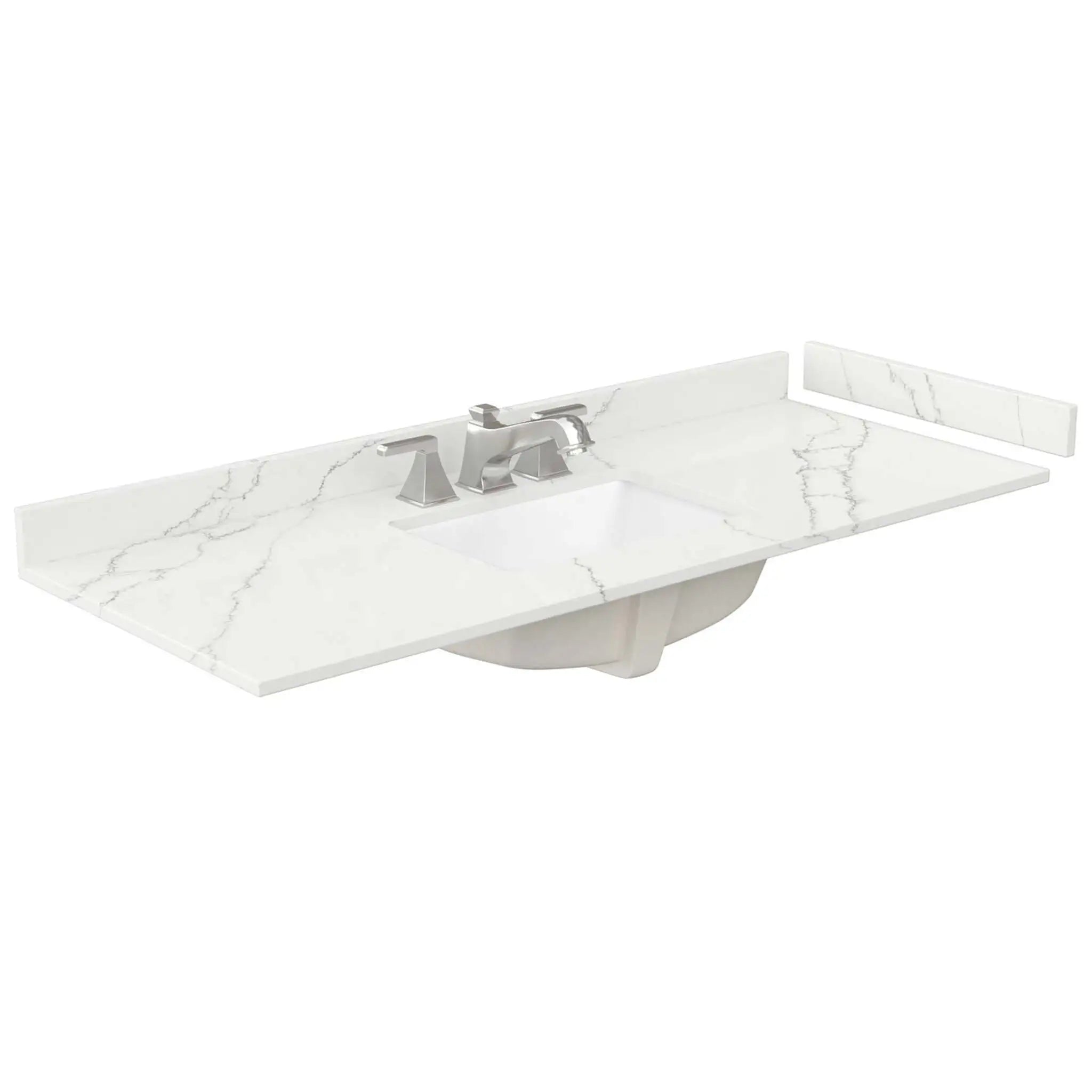 54" Miranda Single Bathroom Vanity in Dark Blue with Matte Black Trim by Wyndham