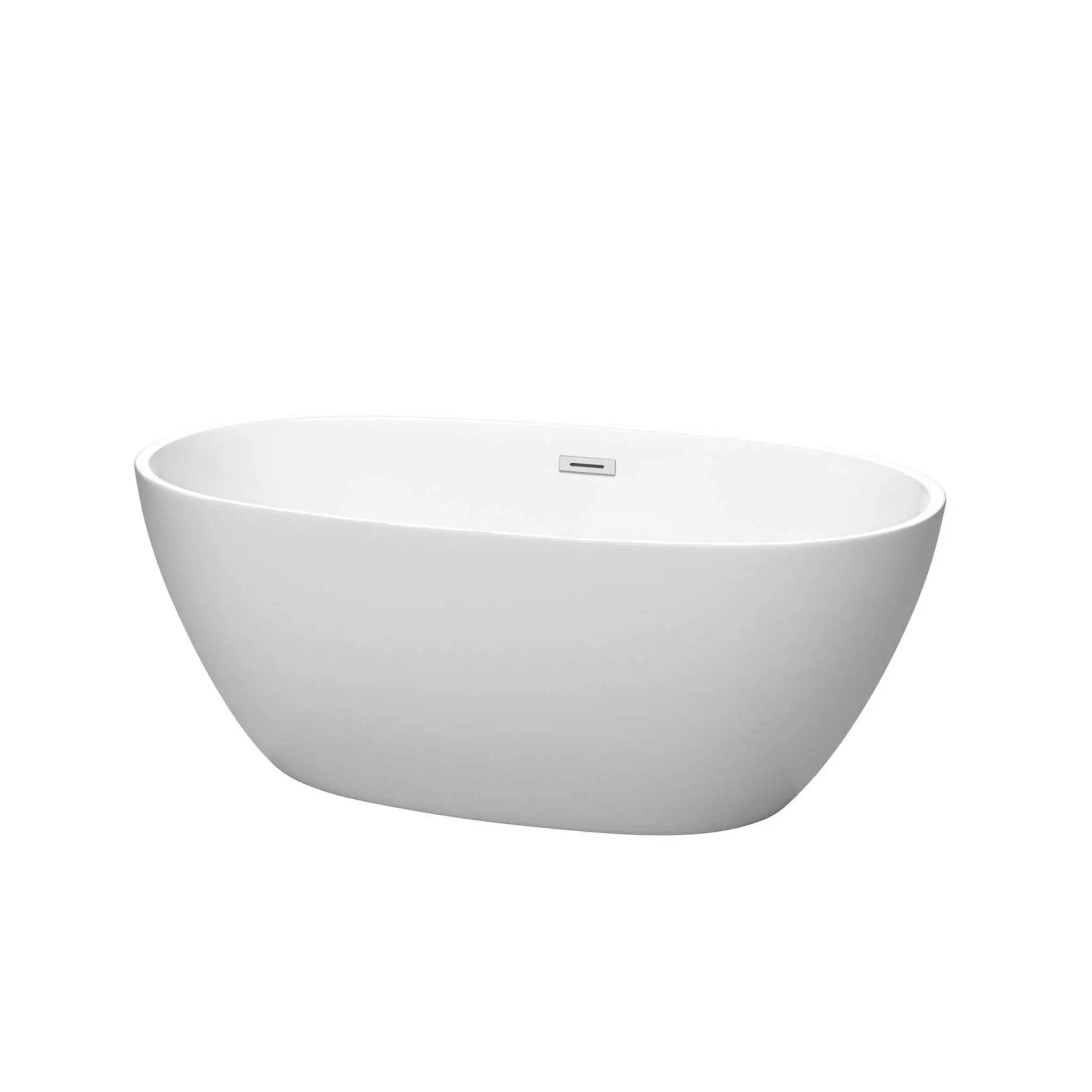 59" Matte White Freestanding Bathtub - Juno by Wyndham (WCBTE306159MW) image