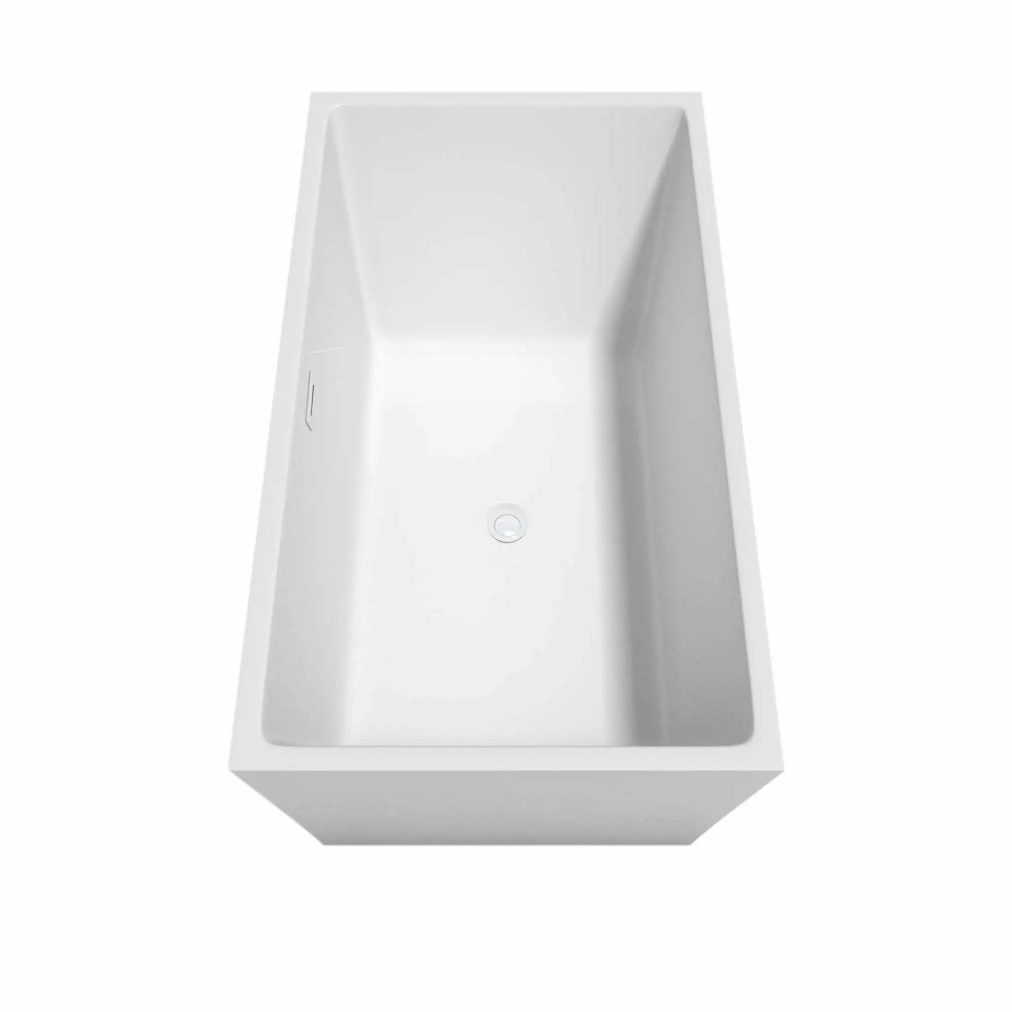 59" White Freestanding Bathtub - Sara by Wyndham (WCBTK151459SWTRIM) image 4