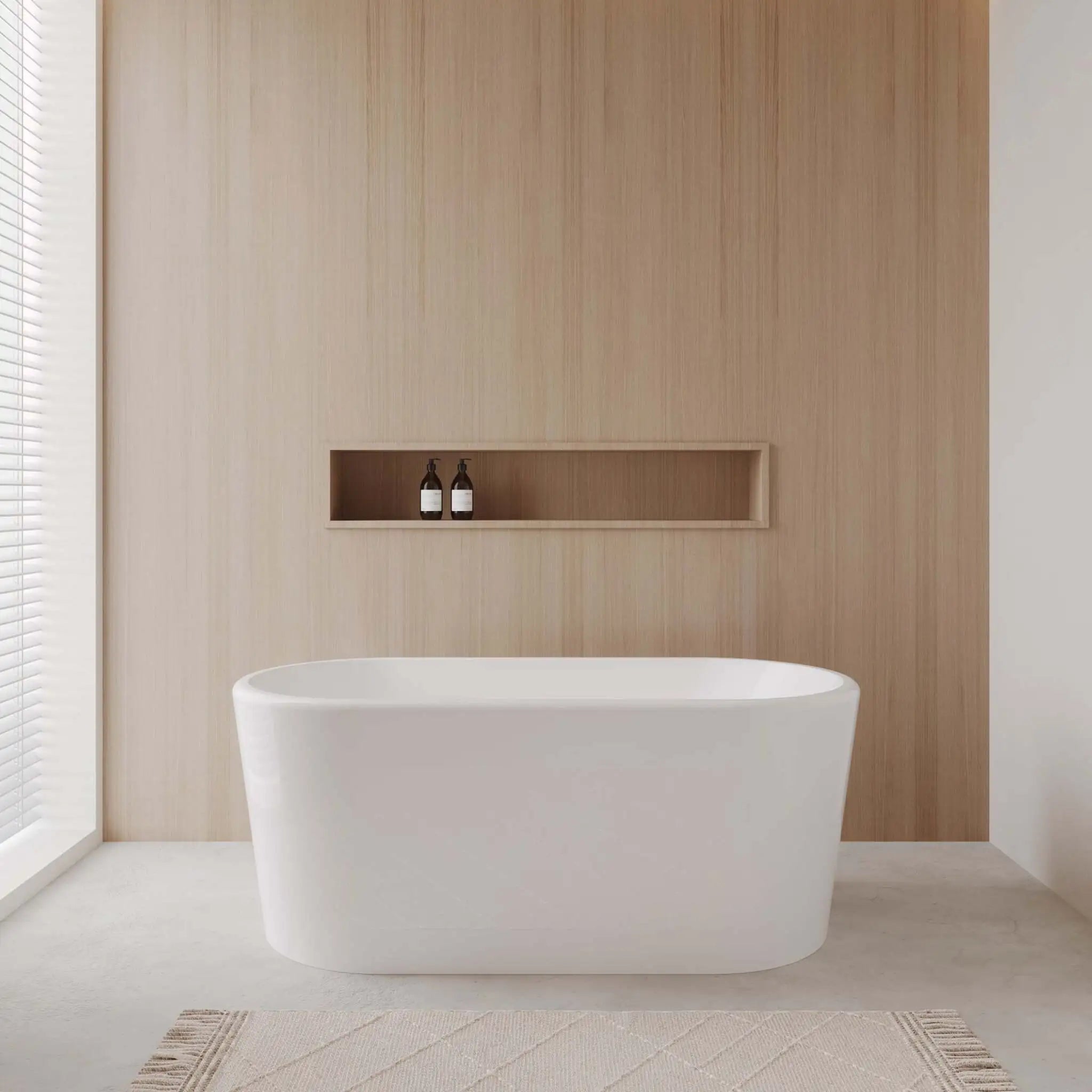 59" White Freestanding Bathtub - Ursula by Wyndham (WCBTK151159) image 1