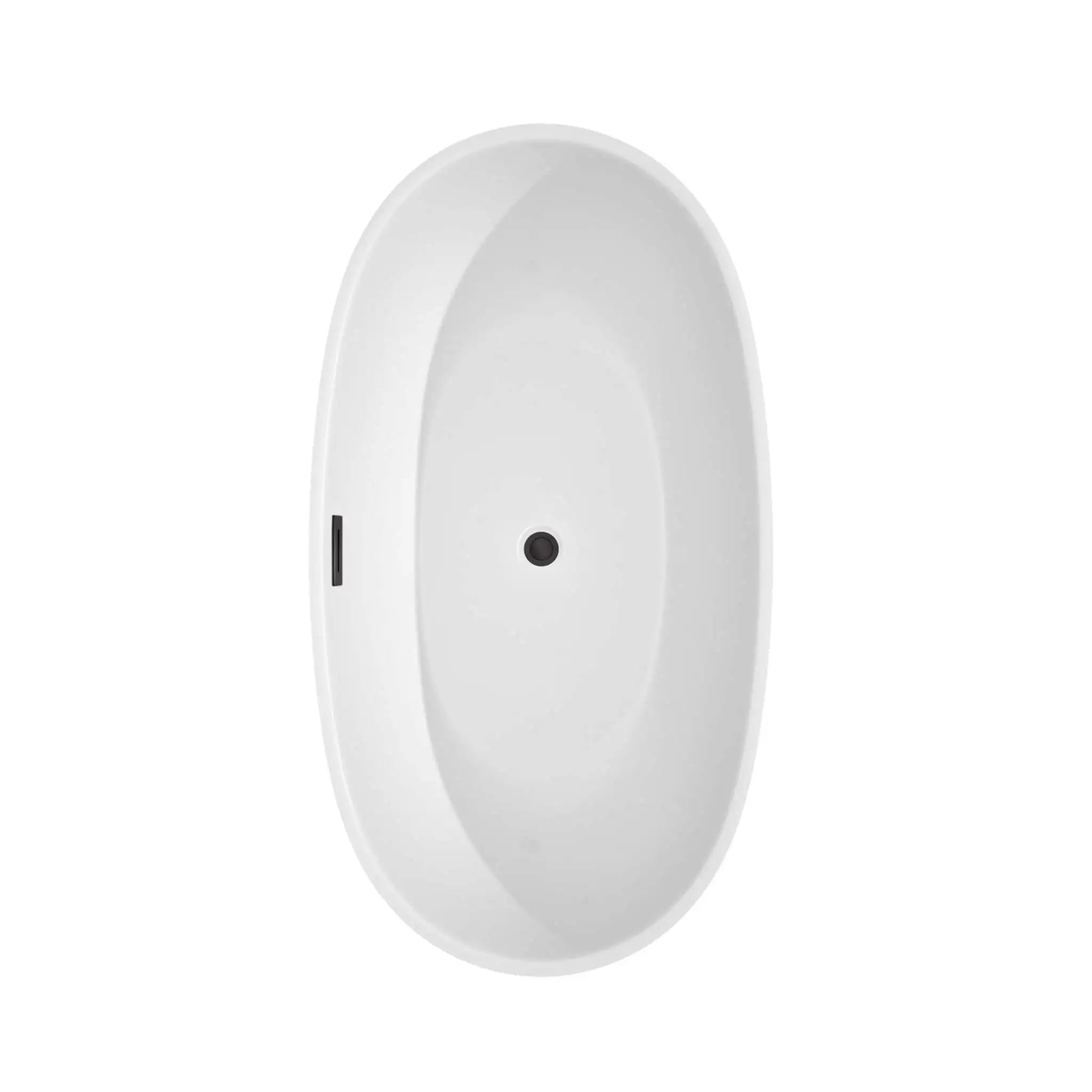 59" White Freestanding Bathtub with Matte Black Faucet - Juno by Wyndham (WCBTK156159MBATPBK) image 4