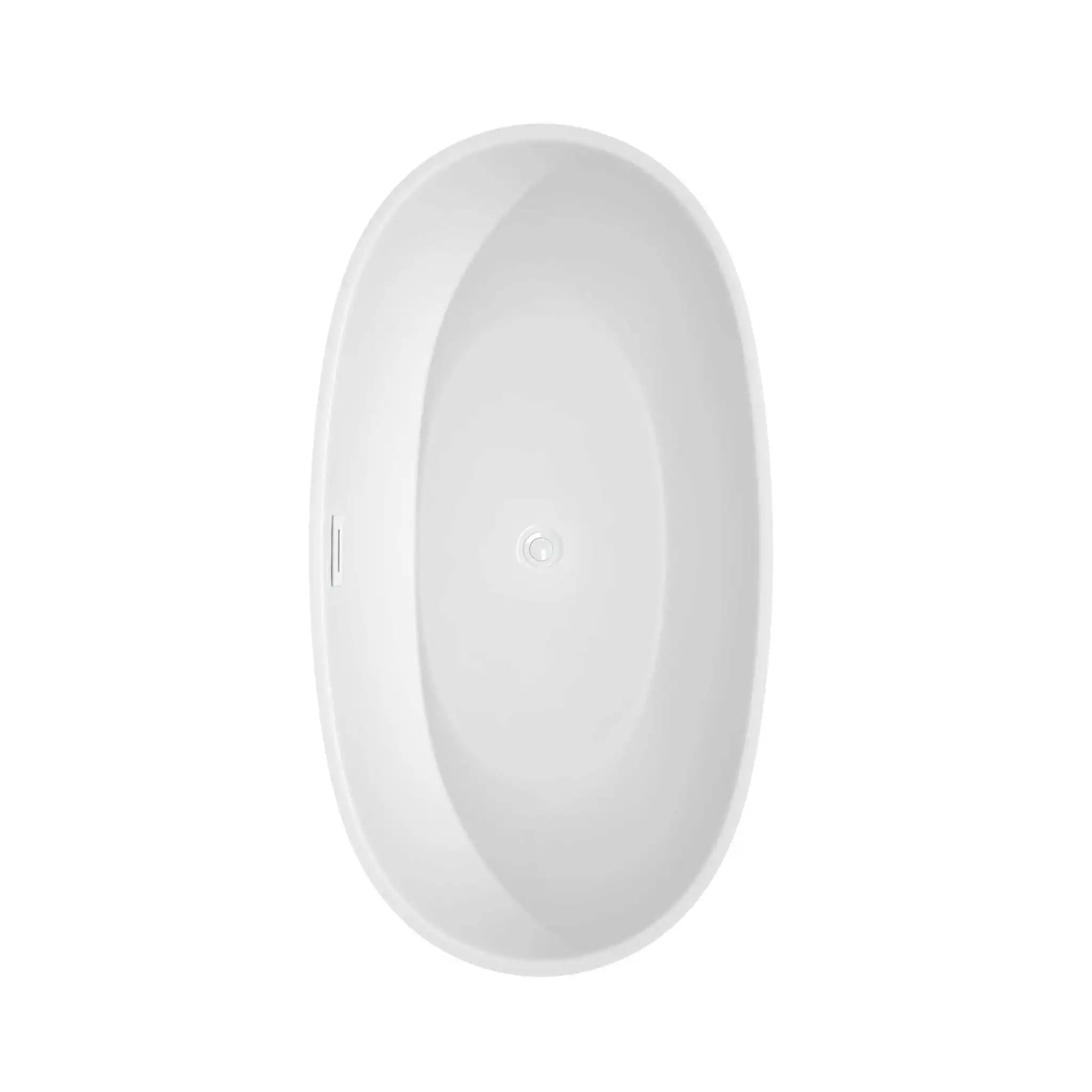 59" White Freestanding Bathtub with Matte Black Faucet - Juno by Wyndham (WCBTK156159SWATPBK) image 4