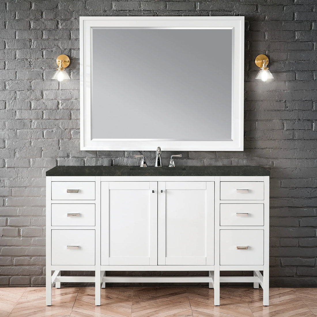 60-addison-single-vanity-cabinet-in-glossy-white-by-james-martin-vanities-e444-v60s-gw-phantome-eclos-zero-silica image 1