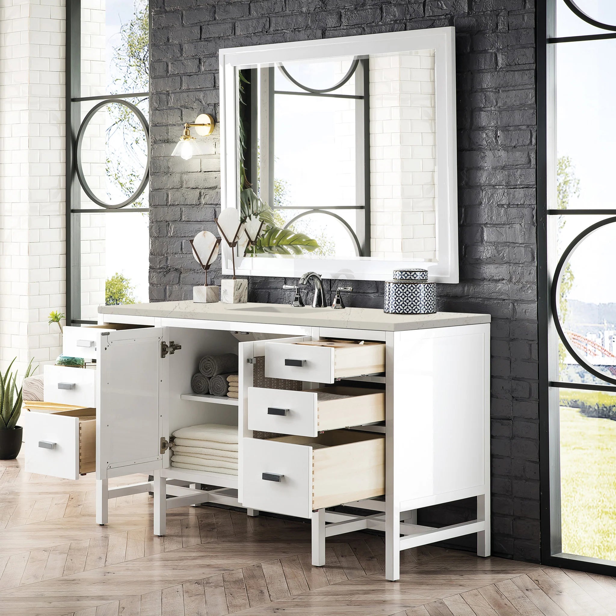 60-addison-single-vanity-cabinet-in-glossy-white-by-james-martin-vanities-e444-v60s-gw-siberian-silestone image 2