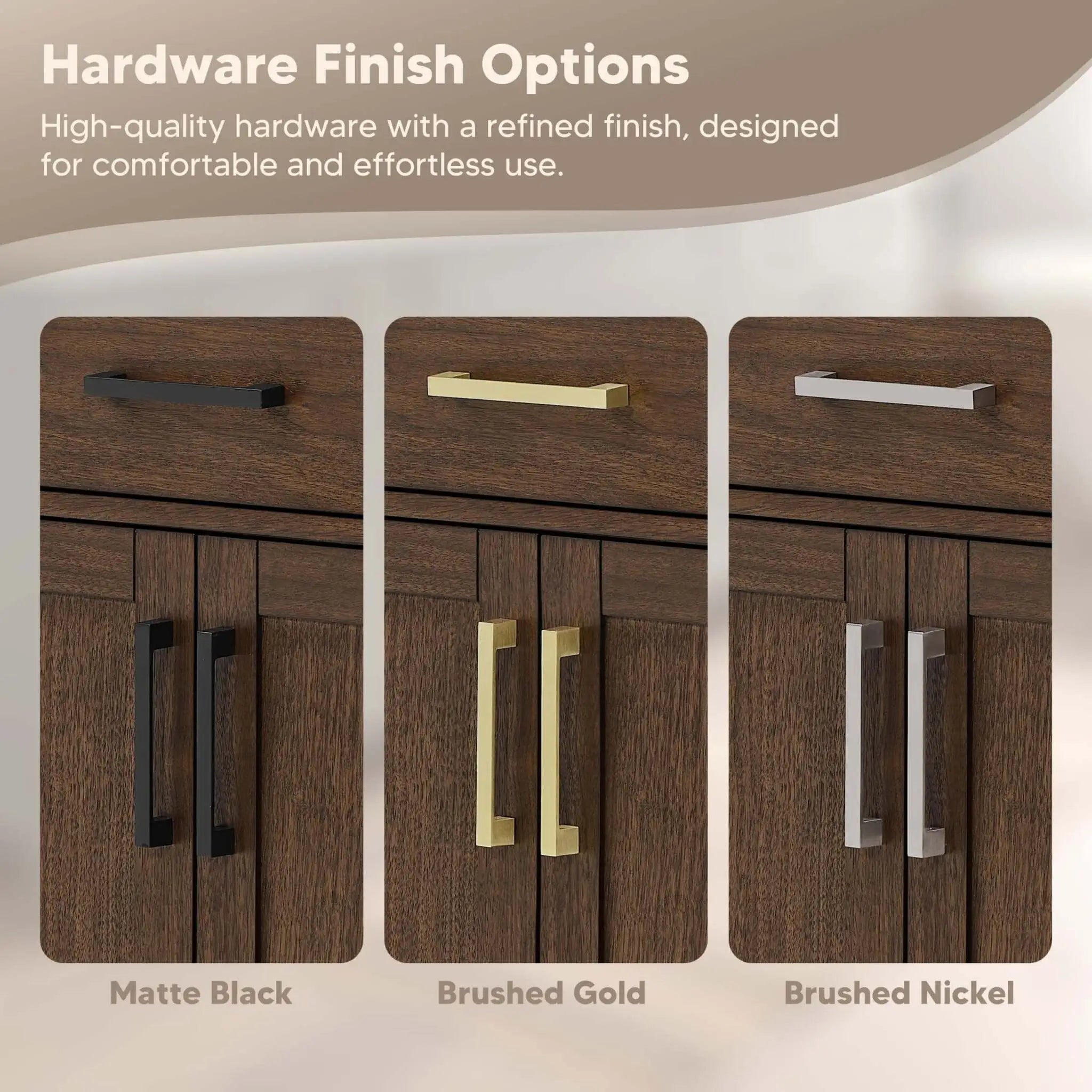 60" Beckett Double Bathroom Vanity in Dark Walnut with Brushed Gold Trim by Wyndham