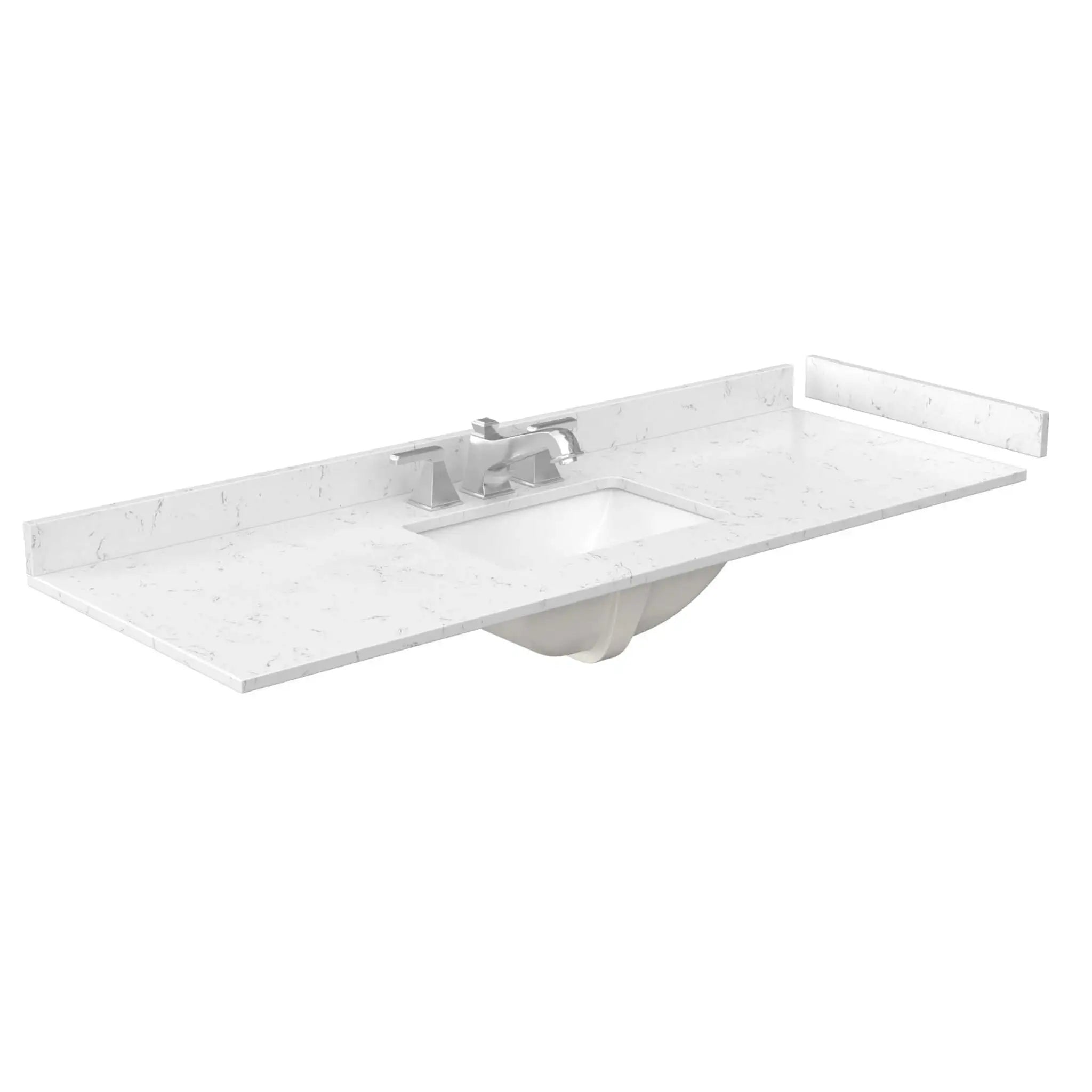 60" Beckett Single Bathroom Vanity in Whitewashed Oak with Matte Black Trim by Wyndham
