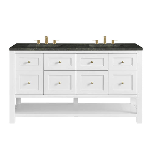 60" Breckenridge Double Vanity in Bright White by James Martin Vanities